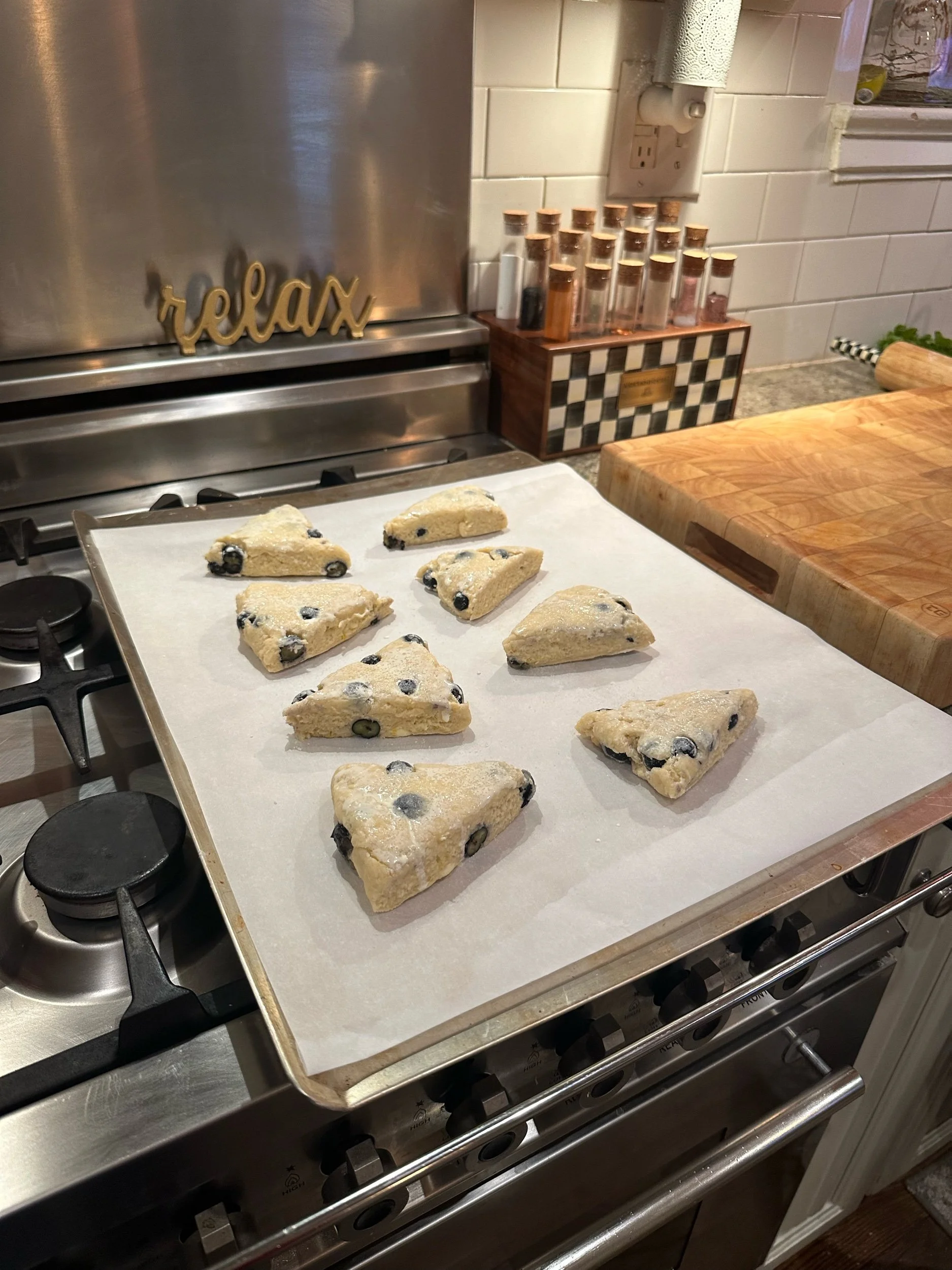 Scones de blueberries 