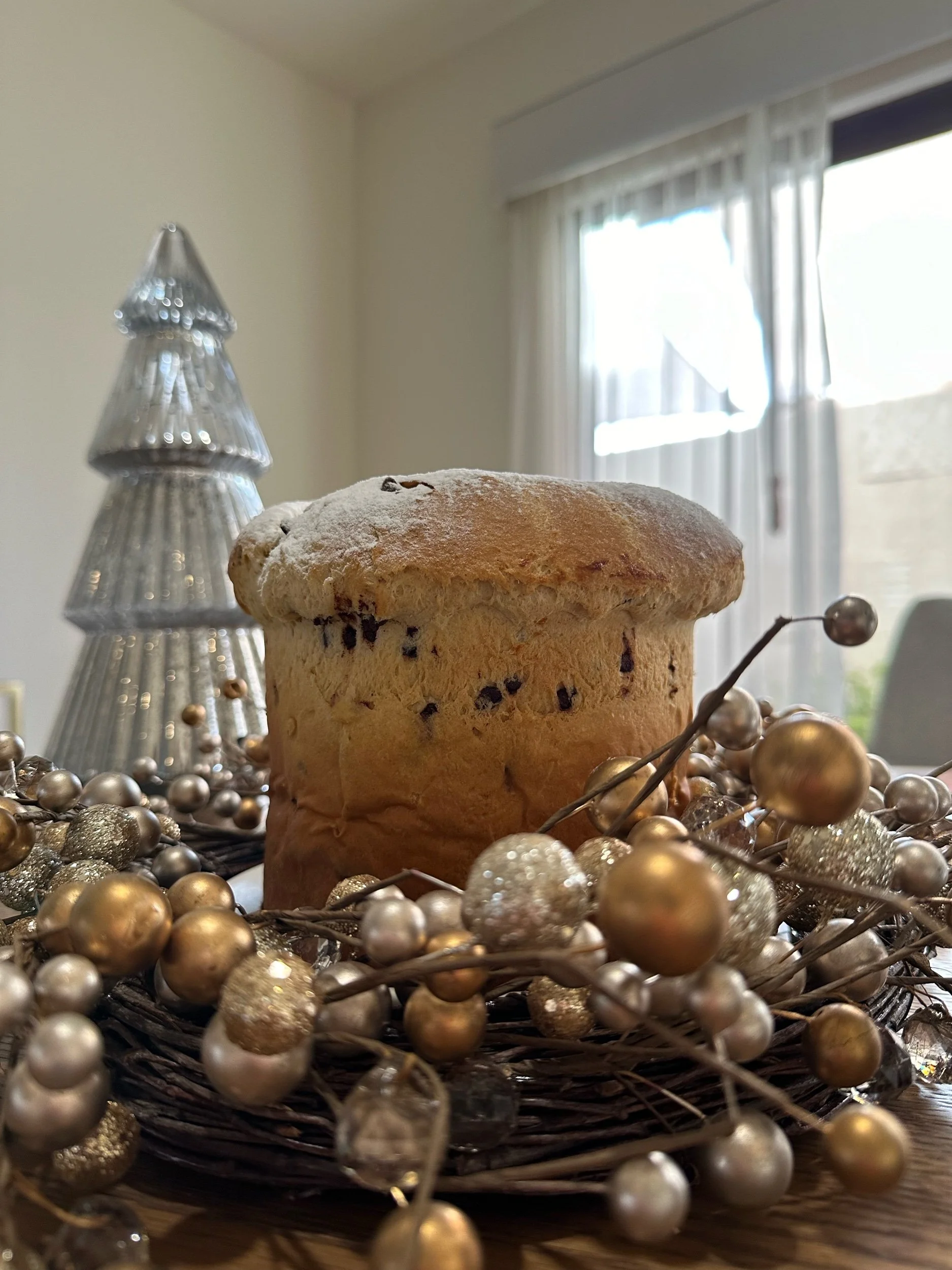 Panettone con chispas de chocolate 