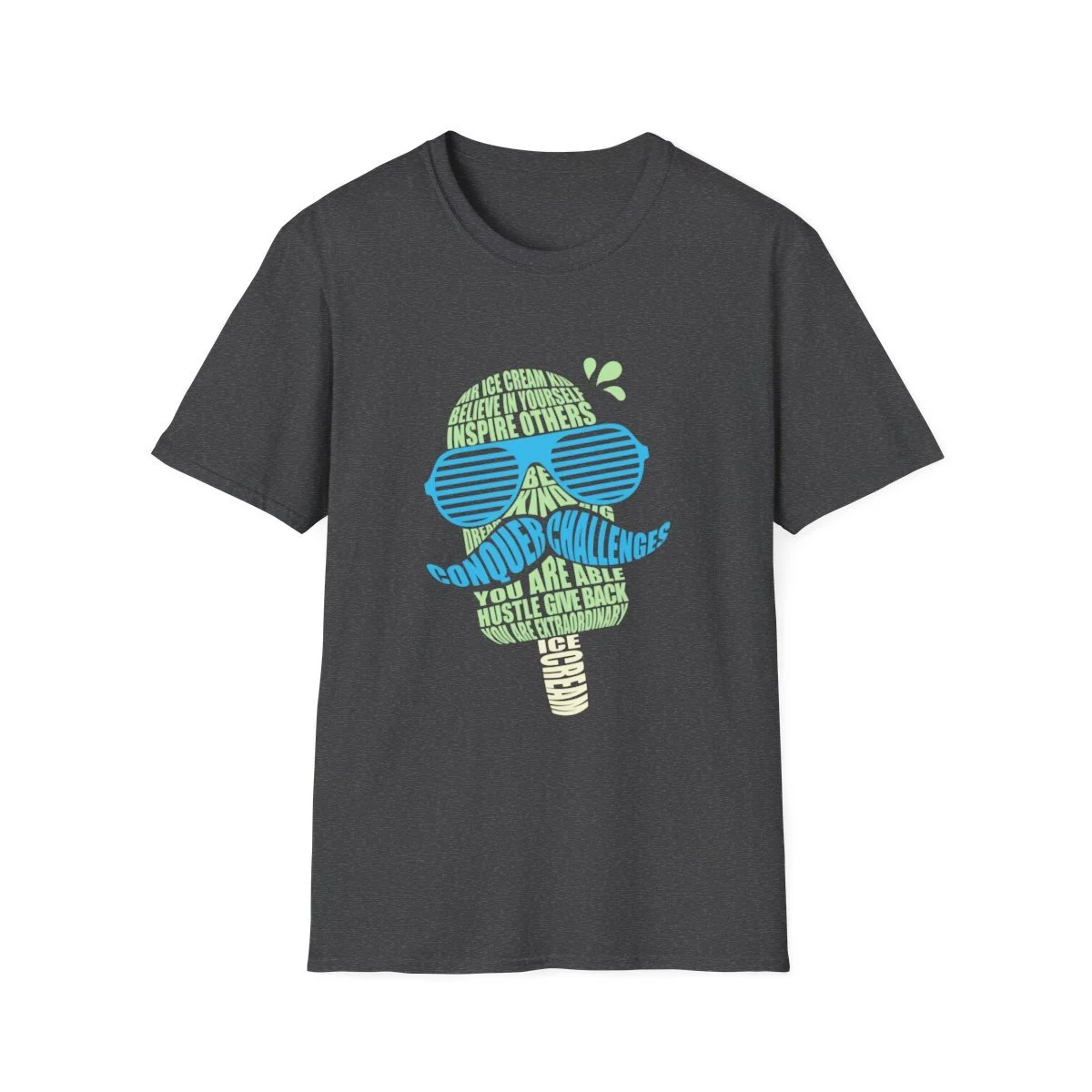 Mr Ice Cream Encouragement T-shirt - Unisex Softstyle T