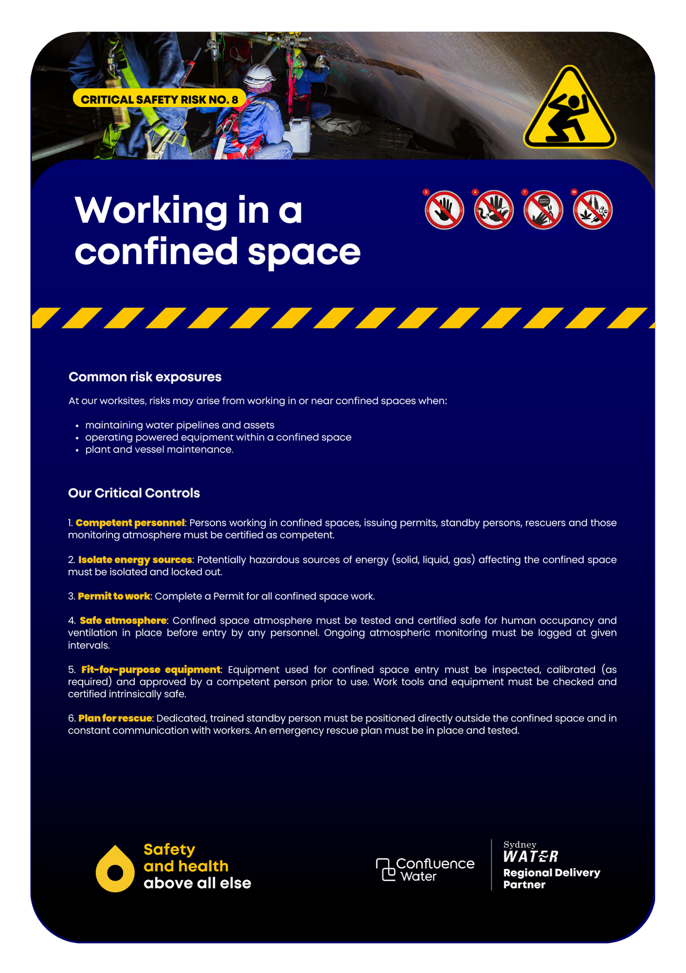 Critical Risk — Sydney Water's North Delivery Team