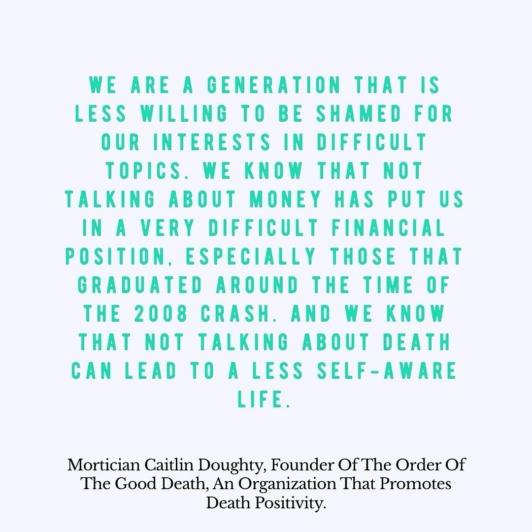I prefer the term &lsquo;death awareness&rsquo; over &lsquo;death positivity&rsquo; but besides that I agree&hellip; #deathawareness #quoteoftheday #goodgrief

Quote by @thegooddeath