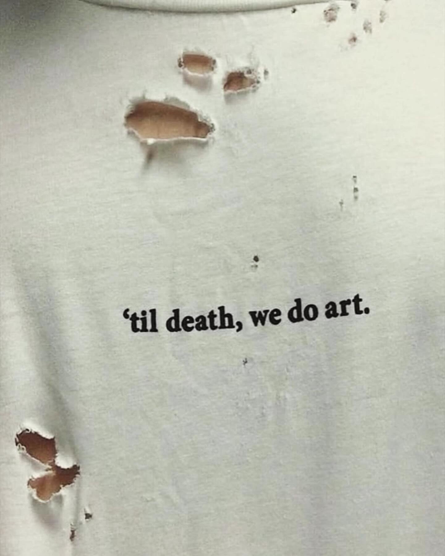 Mood. 
#Repost @dominicphilibert
・・・
&lsquo;Til death, we do art ✌️😉✨💥