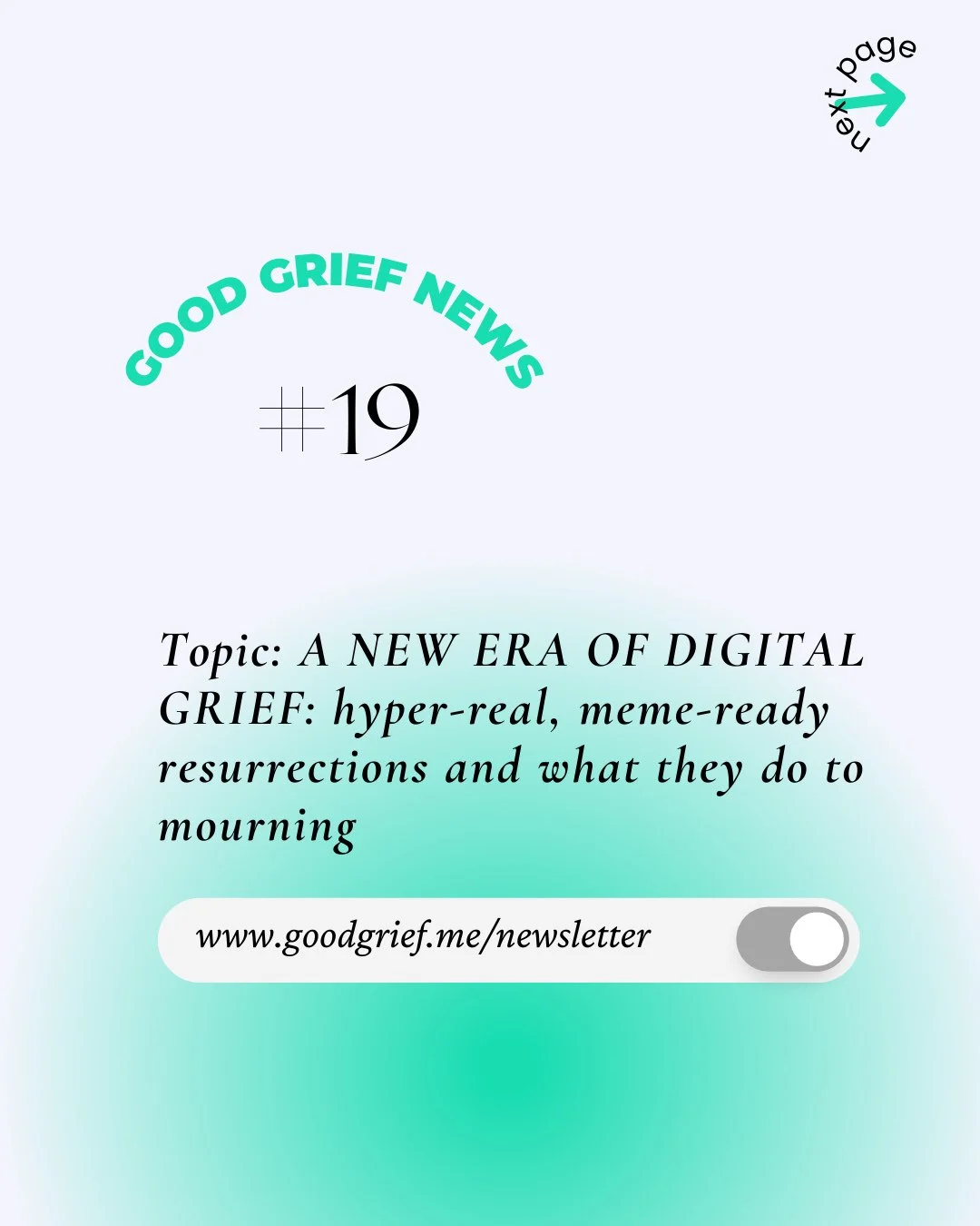 ✨ NEW: Good Grief News #19 is here and this one goes deep into a topic I can&rsquo;t stop thinking about.⁠
⁠
AI is now resurrecting the dead &ndash; not as gentle memorials, but as hyper-real, meme-ready versions of themselves.⁠
⁠
Sometimes for tribu