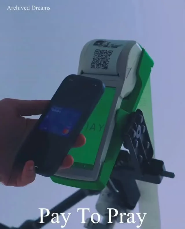 Artwork: 'Modern Prayers' by Eren Saračević (@eren.saracevic)⁠
⁠
Found this on @archived.dreams⁠
⁠
#repost⁠
In the glow of our everyday devices, artist and creative director Eren Saračević is out here exposing the quiet truth we pretend not to see: w