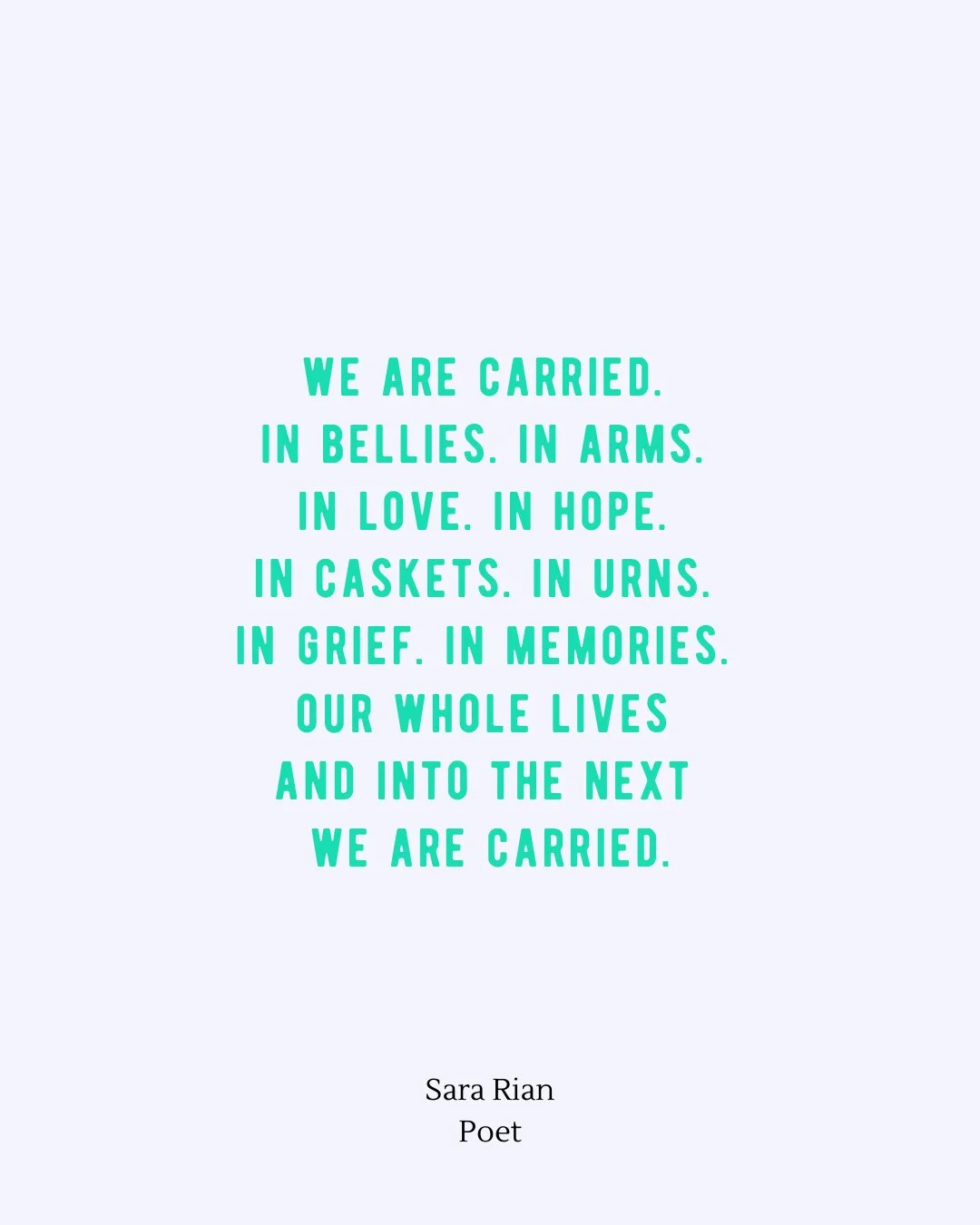 A good reminder around this time of the year: there are so many ways in which we are held: by love, memory, and the care of others, across time and space.⁠
⁠
Even in our absence, even in endings, there is carrying. There is connection. There is conti