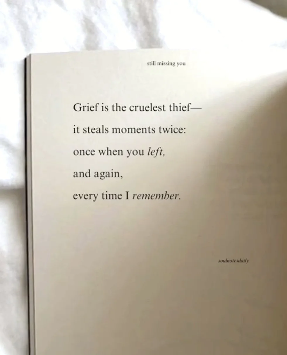 Some losses don&rsquo;t just happen once.⁠
⁠
They echo.⁠
⁠
In small moments, in memories you didn&rsquo;t expect, in ordinary days that suddenly feel different.⁠
⁠
And still, we keep remembering. 🤍⁠
⁠
.⁠
.⁠
⁠
Credit: @soulnotesdaily⁠
⁠
.⁠
.⁠
⁠
#grie