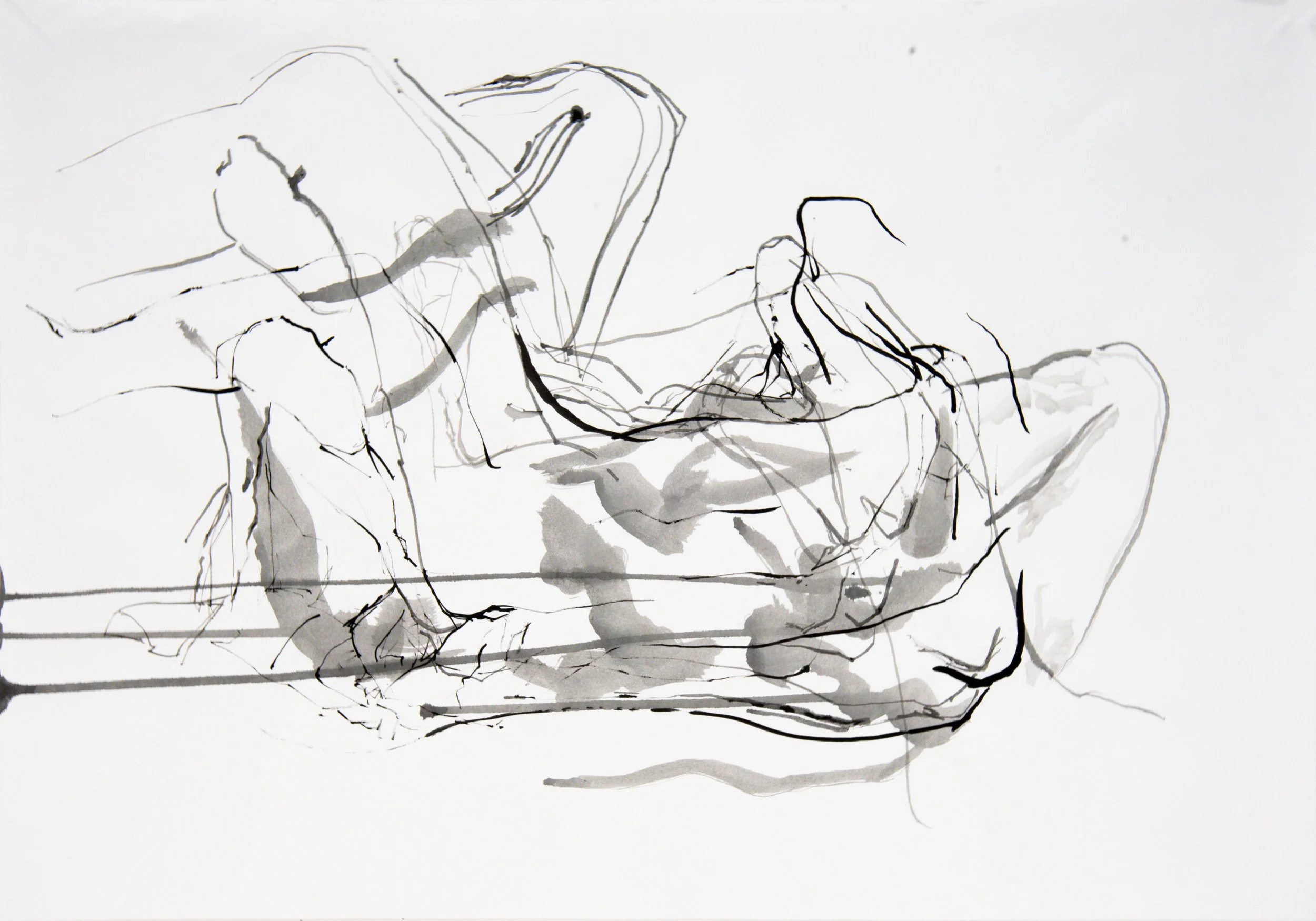 Body Landscape, 2022, ink on paper. Private Collection. 