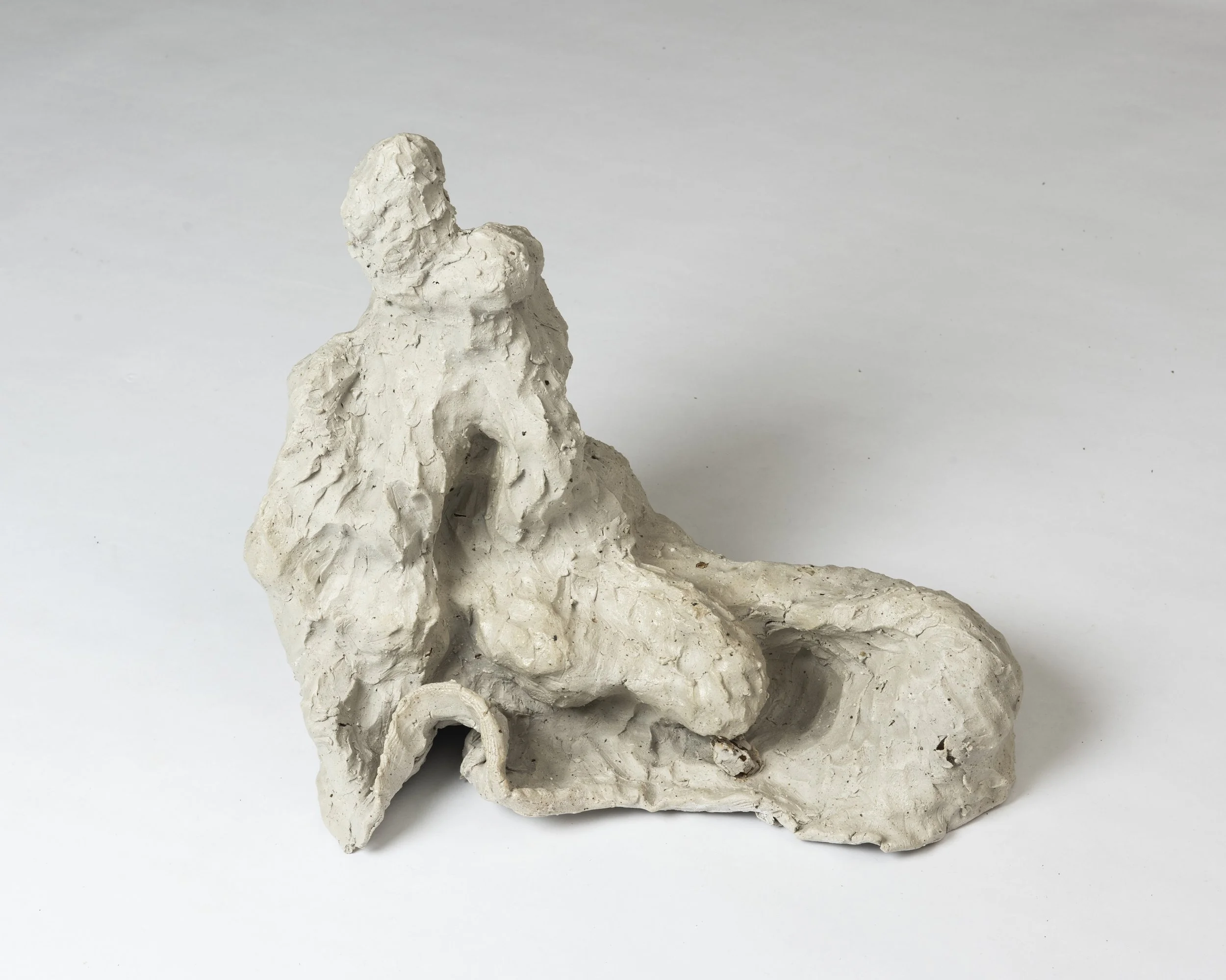 Becomings: emerge, 2025, stoneware ceramic: ball clay, bentonite trugel, ash, 33.5 x 42 x 28cm.  