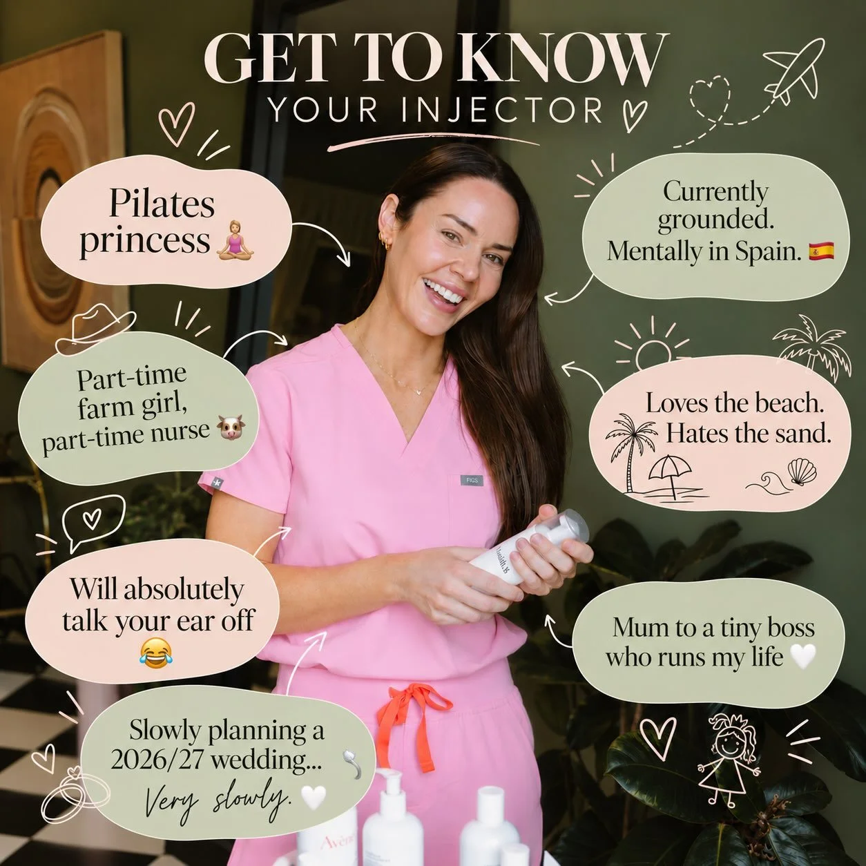 A little get to know me 🤍😂

The face behind SFA, in case you&rsquo;re new around here!

Part-time nurse, part-time farm girl, full-time mum, Pilates princess and professional holiday planner with absolutely no regard for my bank account ✈️

I love 