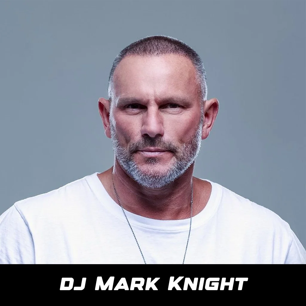 DJ Mark Knight flexing with his black Lamborghini Aventador