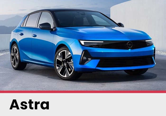 Blue Vauxhall Astra