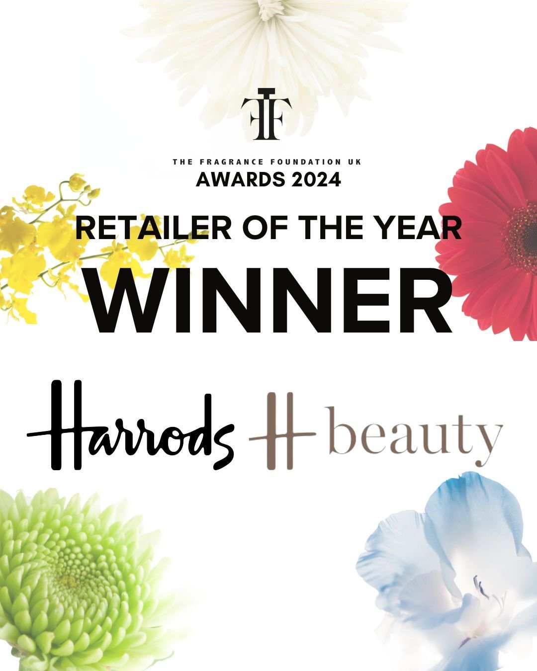 Winner of The Fragrance Foundation UK Retailer of the Year Award... 
@Harrods / @HarrodsBeauty! Congratulations!

#TFFAwards2024 #Winner #FragranceAwards #Fragrance #FragranceLover #FragranceCelebration