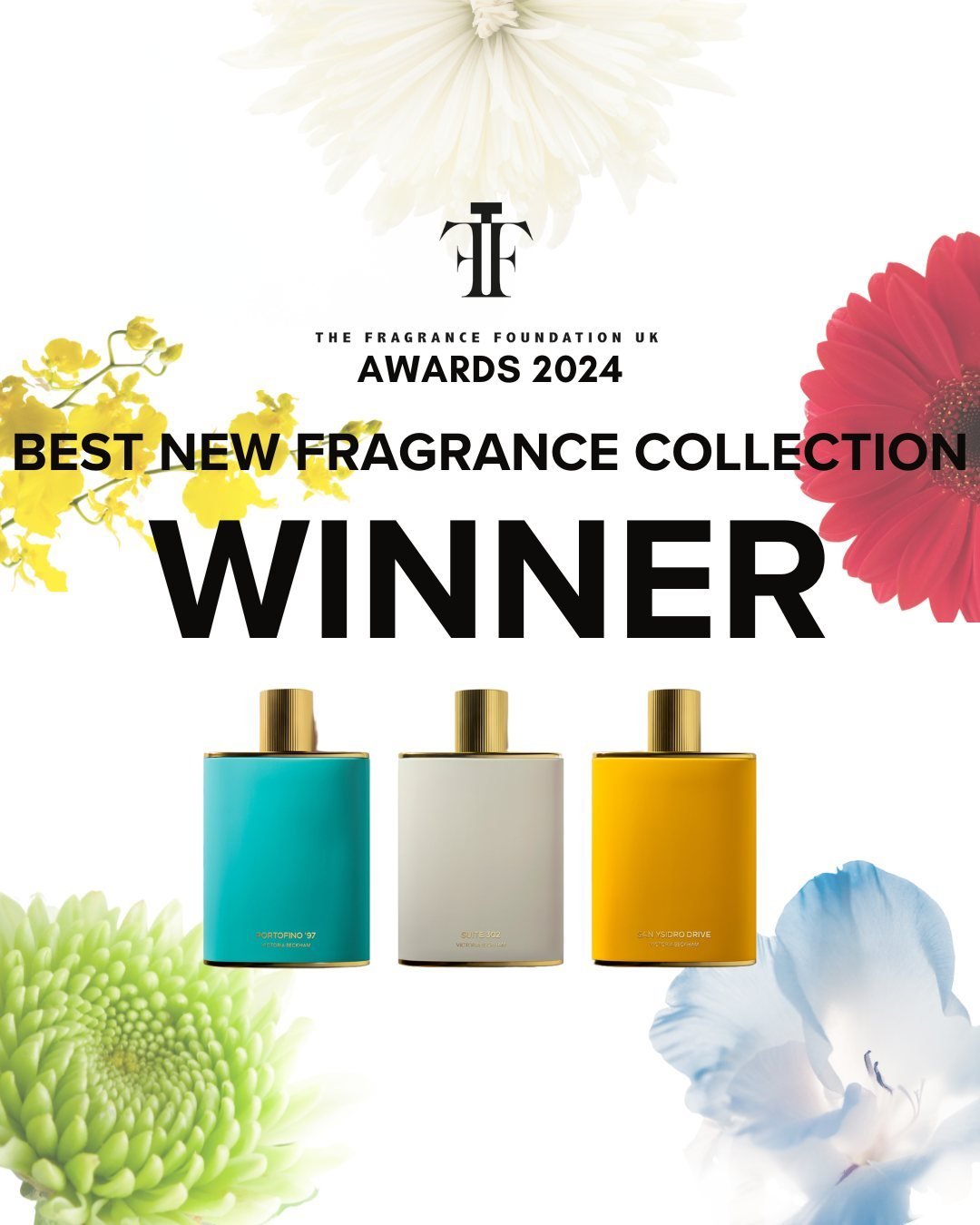 Winner of The Fragrance Foundation UK Best New Fragrance Collection Award... 
@VictoriaBeckhamBeauty Fragrance Collection! Congratulations!

#TFFAwards2024 #Winner #FragranceAwards #Fragrance #FragranceLover #FragranceCelebration