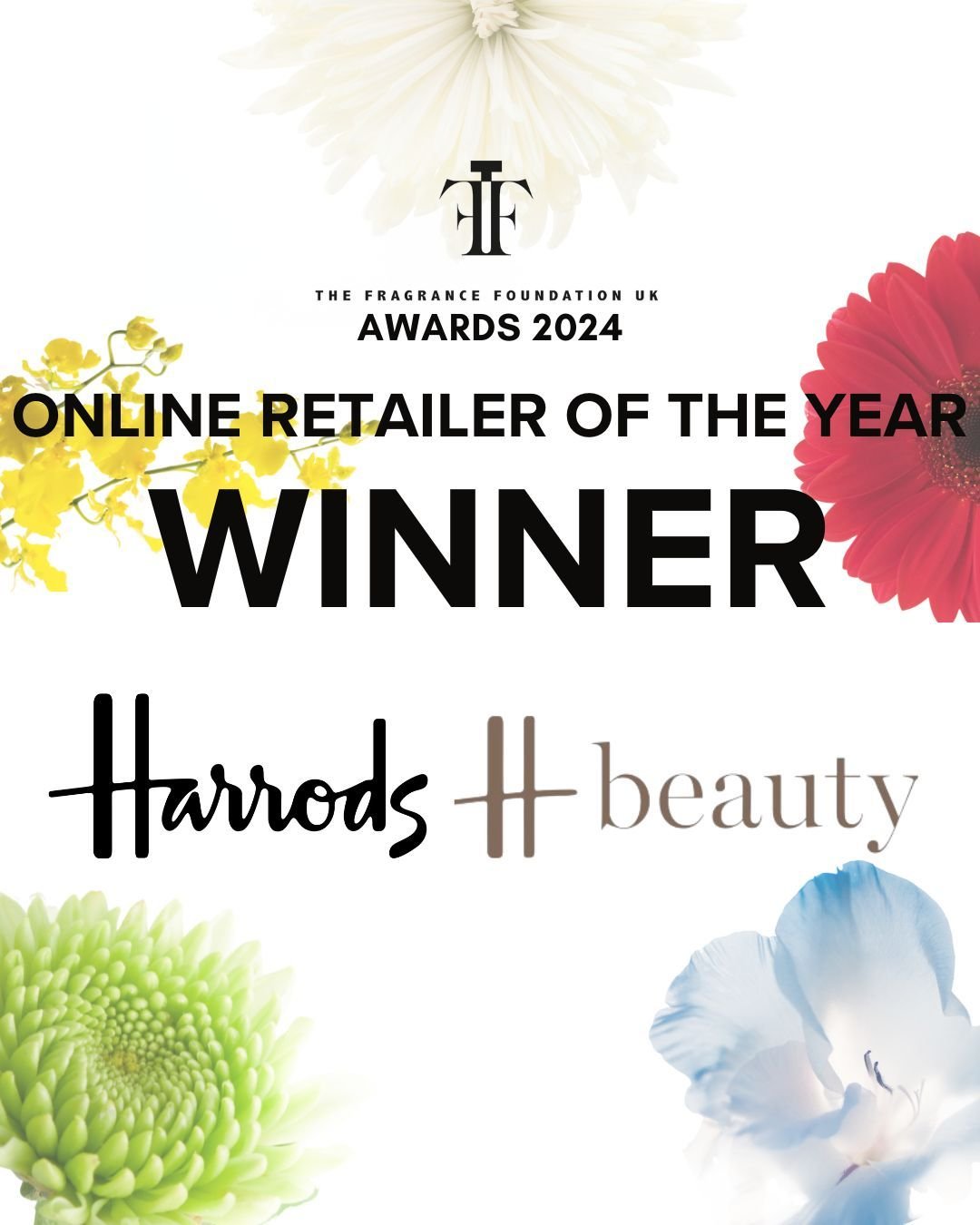 Winner of The Fragrance Foundation UK Online Retailer of the Year Award... 
@Harrods / @HarrodsBeauty! Congratulations!

#TFFAwards2024 #Winner #FragranceAwards #Fragrance #FragranceLover #FragranceCelebration