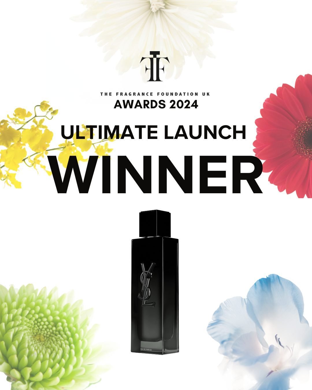 Winner of The Fragrance Foundation UK Ultimate Launch Award... 
Yves Saint Laurent (@yslbeauty) - MYSLF by @givaudanperfume Perfumer Christophe Raynaud! Congratulations!

#TFFAwards2024 #Winner #FragranceAwards #Fragrance #FragranceLover #FragranceCe