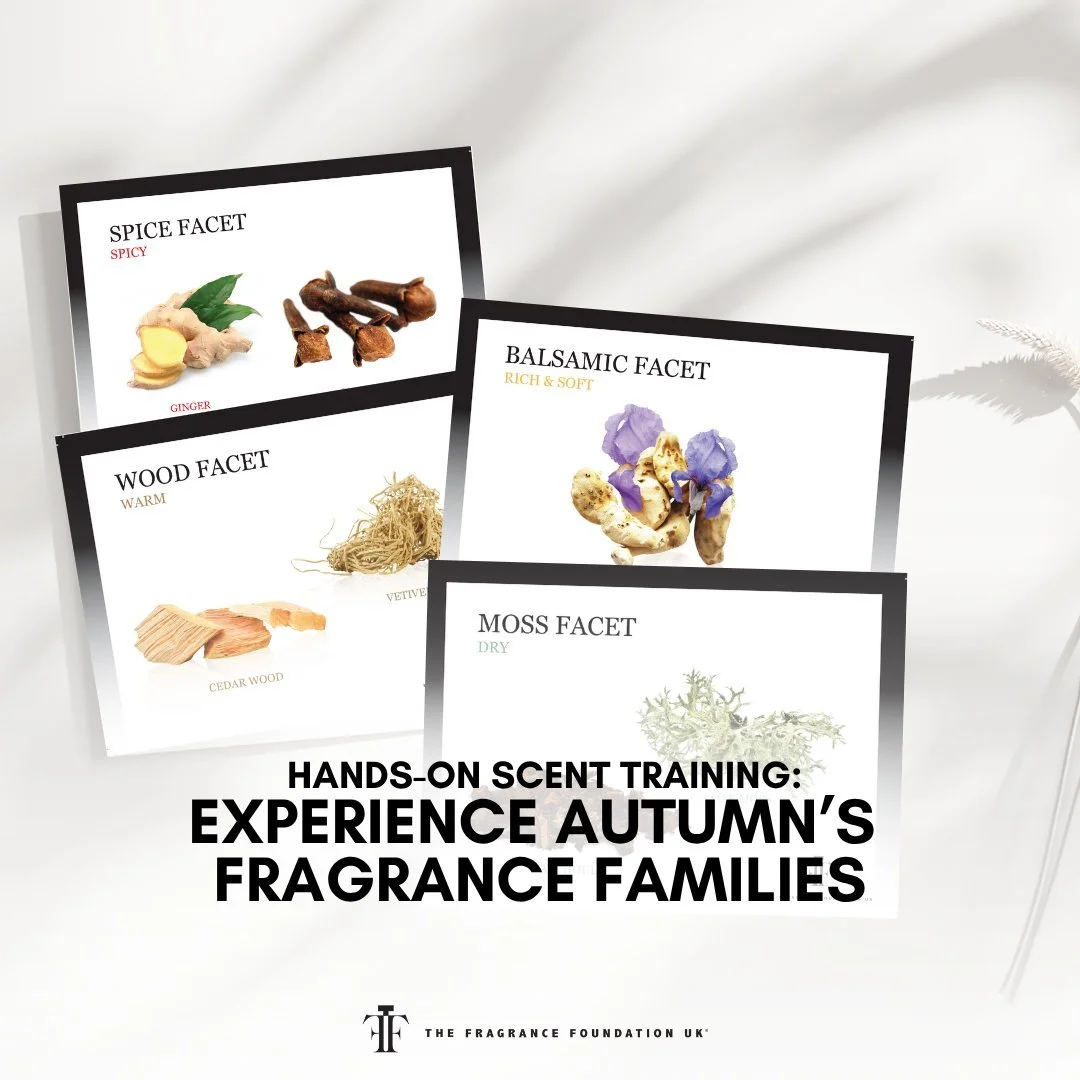 Which fragrance families scent autumn?
Smell, study &amp; discover them in our Proskills Global-accredited Online Training Programme! 

Combining interactive online learning with our exclusive scented training cards, the course helps you explore each