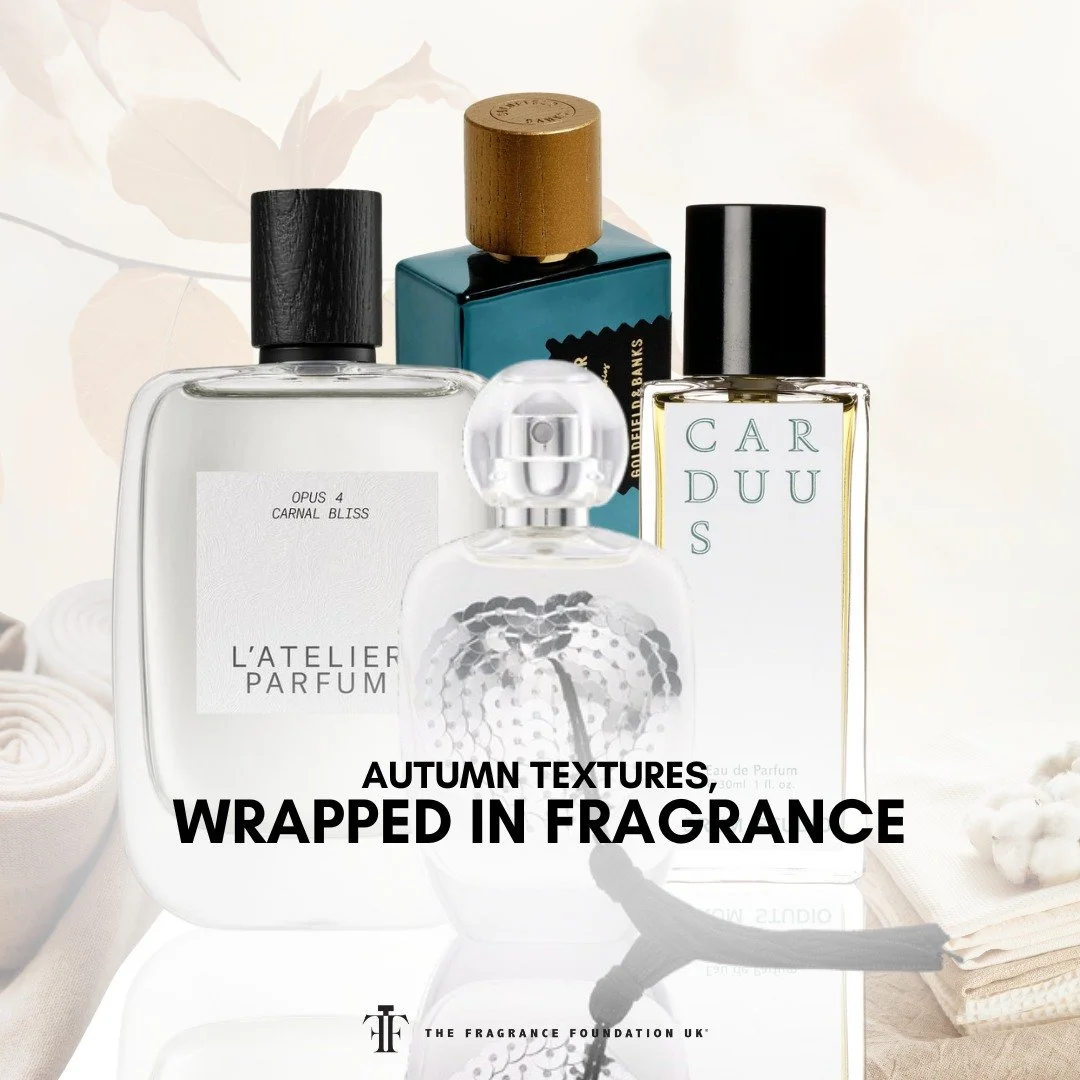 What fabrics capture the magic of autumn for you? 
Unveil perfumers&rsquo; endless creativity in capturing the cosy, cocooning textures and feelings of the season!

From the smooth, flowing elegance of silk, to the soft warmth of cashmere, the rugged