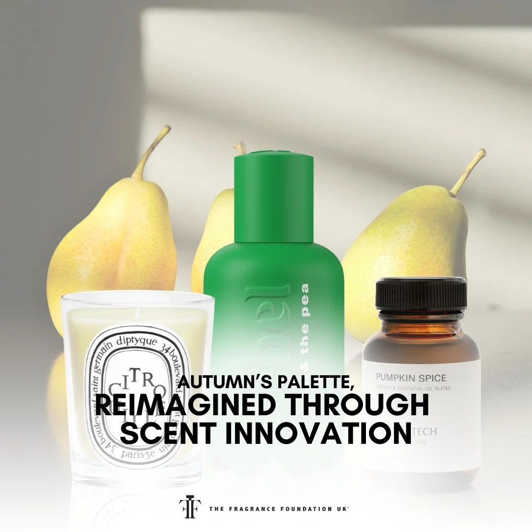 Autumn harvest, captured by scent.
With the rise of upcycled ingredients and innovative palettes, vegetal and fruity notes continue to drive creativity and shape the next chapter of scent design, capturing the warmth and familiarity of timeless gourm