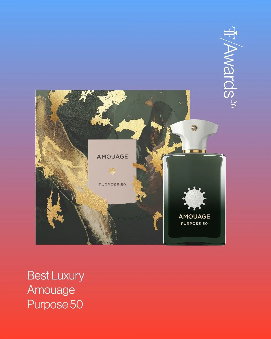 Winner of The Fragrance Foundation UK Award 2026, Best Luxury category&hellip;
@amouageofficial , Purpose 50!
Congratulations!

#TFFUKAwards #FragranceAwards #FFAwards2026