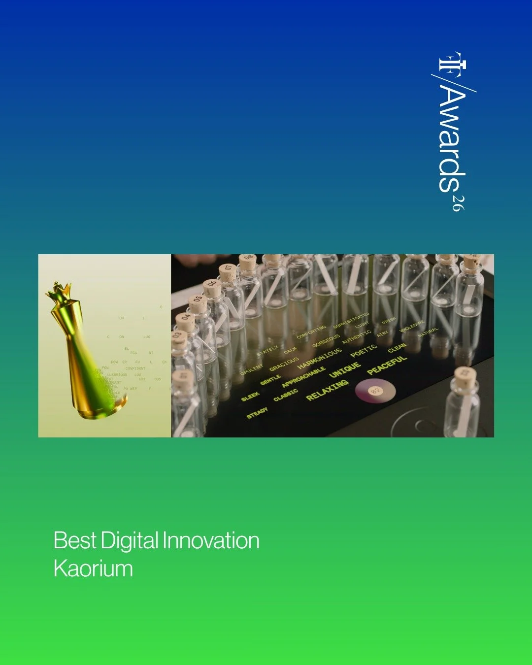 Winner of The Fragrance Foundation UK Award 2026, Digital Innovation category&hellip;
@discoverkaorium !
Congratulations!

#TFFUKAwards #FragranceAwards #FFAwards2026