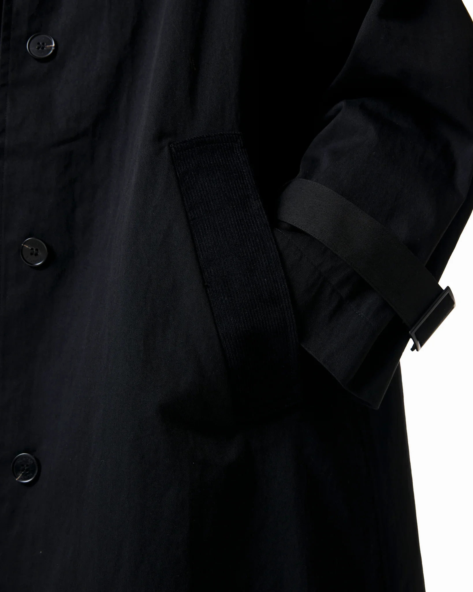 Adding shape to the sleeves.