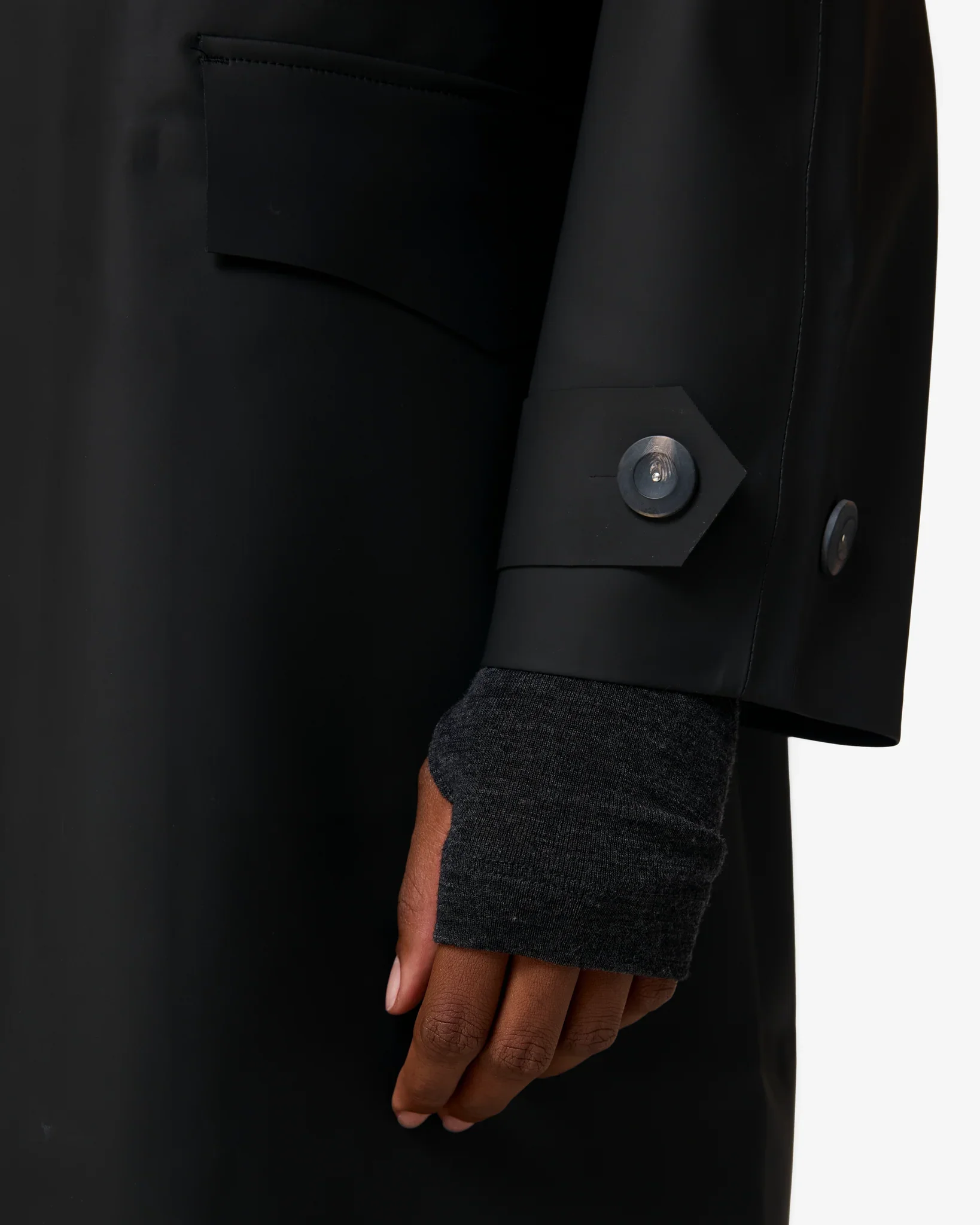 Raw edges & special buttons.