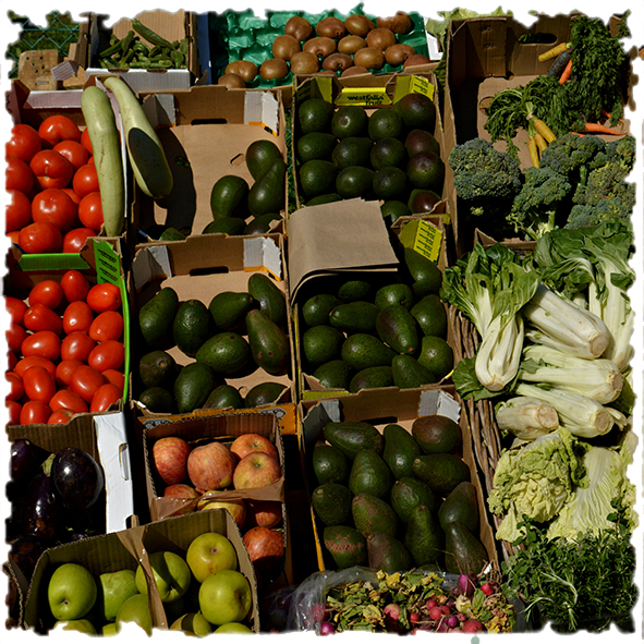 Photo of food at market for food security