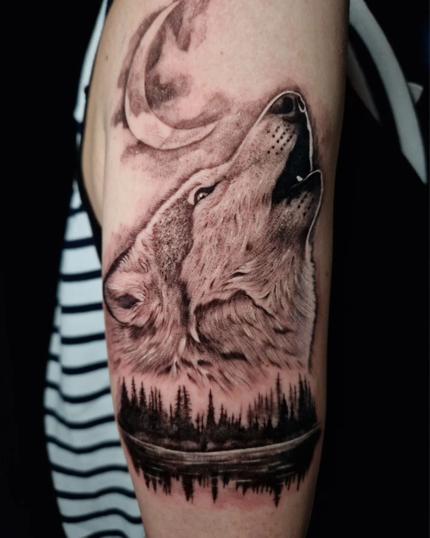 Merci Laetitia de m'avoir fait confiance pour ton 1er tatouage 🙏 

R&eacute;alis&eacute; chez @le.spot.tattoo.nantes 

Infos &amp; contact uniquement par mail arnaud.gomet@gmail.com 

#wolf #wolftattoo #wildlifetattoo #realismtattoo #realistictattoo
