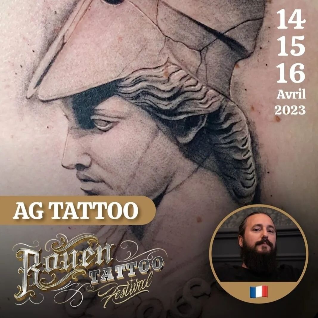 📣 ANONCE CONVENTION 📣 Retrouvez-moi les 14, 15 et 16 avril au @rouentattoofestival !

J'ai encore de la disponibilit&eacute; pour vous tatouer et des flashs ! Pour toute demande de renseignements ou de r&eacute;servation de flash, merci de me conta