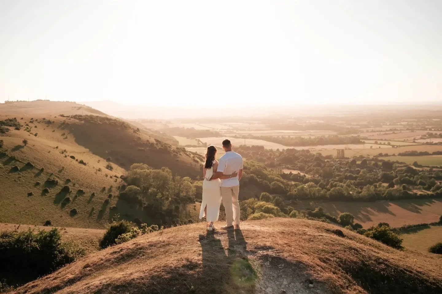 Georgia &amp; Sam's very windy but beautiful engagement shoot at Devil's Dyke near Brighton! After spending a lot of time wandering around here in Winter I was hopeful I'd be able to do a shoot here in summer and it was definitely worth the wait! Rea