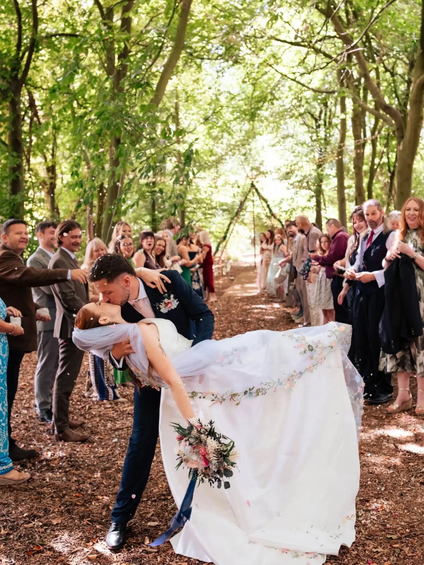 Vicky &amp; Connor's beautiful wedding in the woods! 💚 What a day this was at @sheepdroveweddings

These two gems were a joy to work with, you could just see how much the day meant to them both. I hope they still like me despite getting them caught 