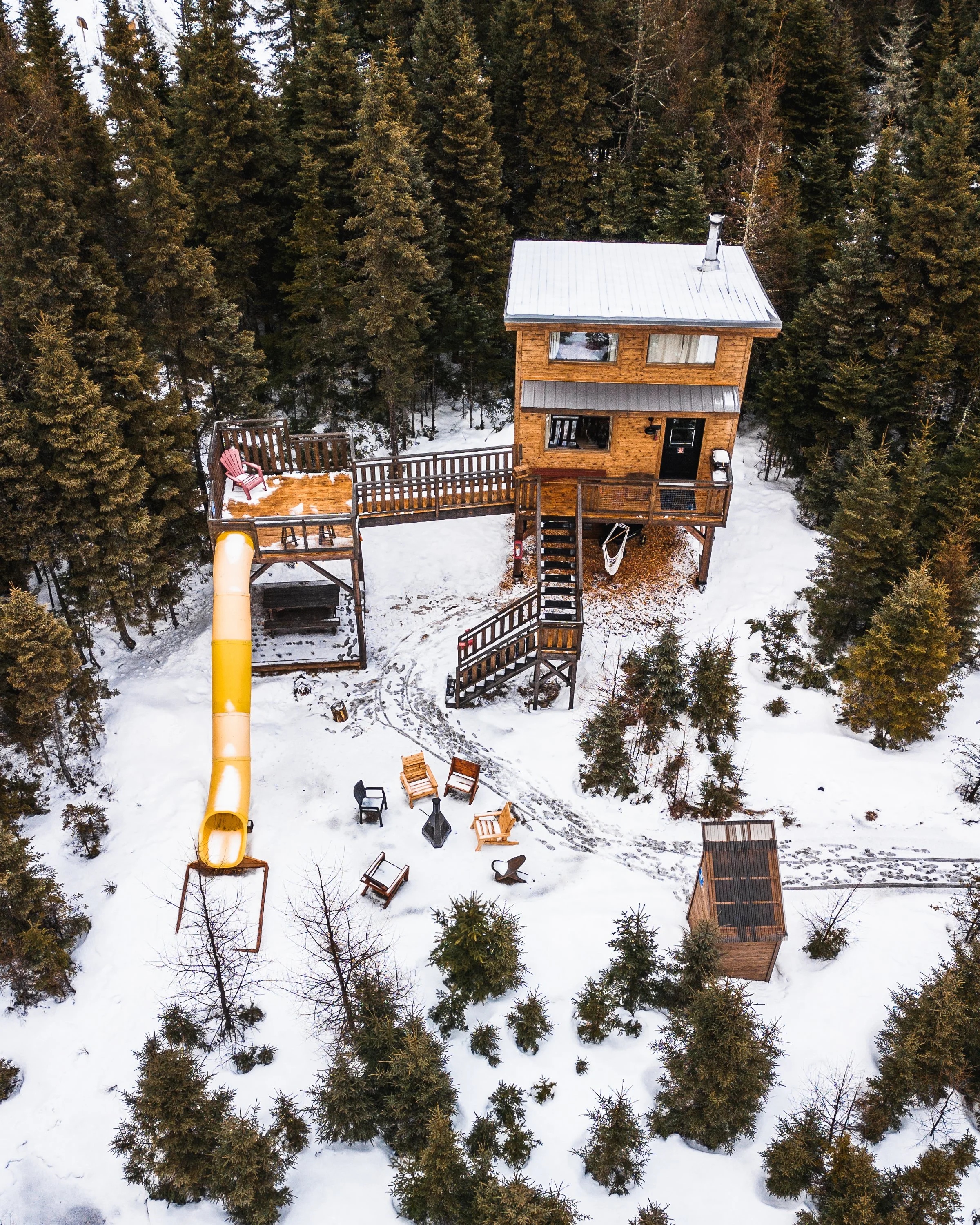 Micro chalet à louer dans Charlevoix / quatre saisons / Hauts Refuges