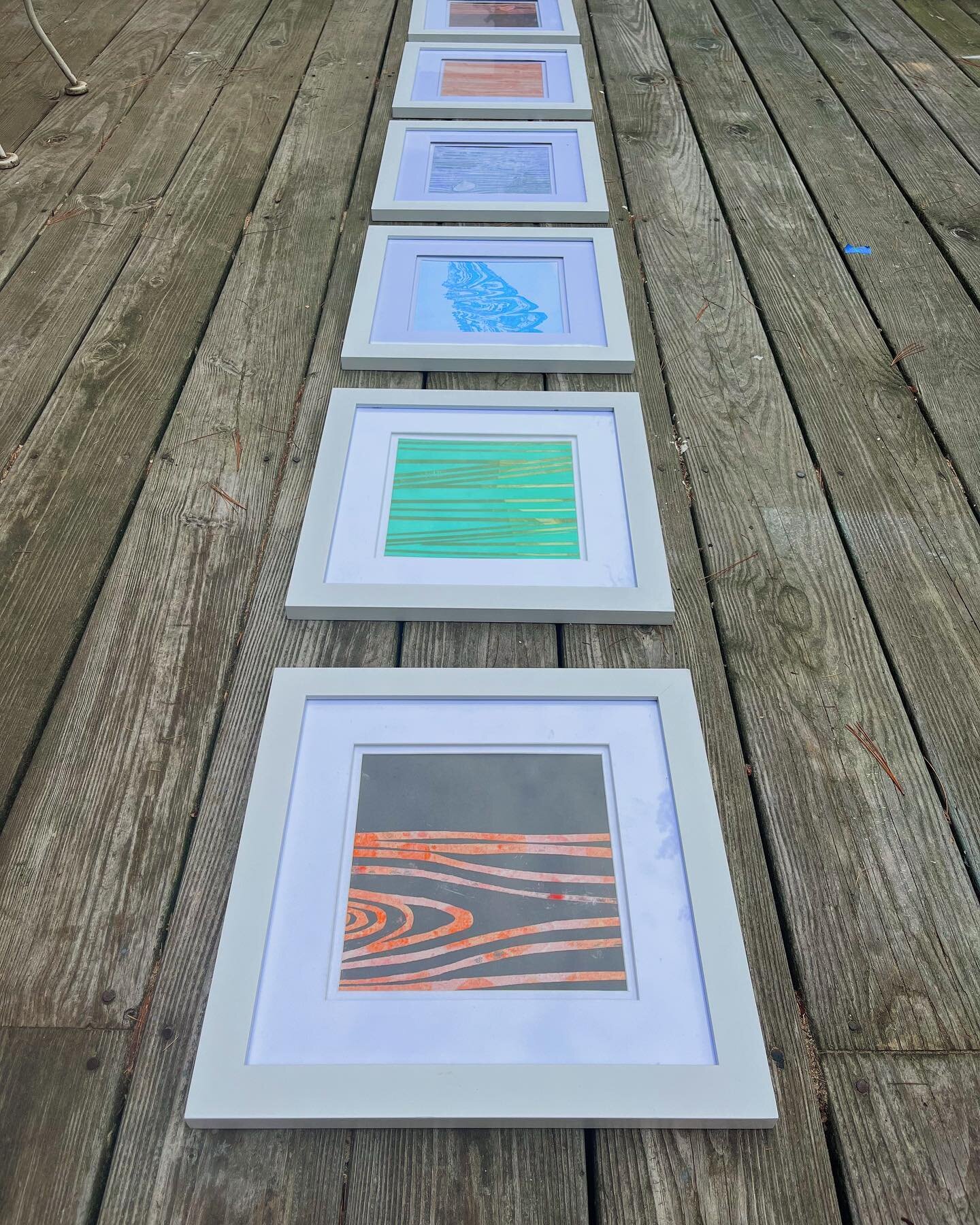The days are getting shorter and it&rsquo;s kinda sad tbh. I wanna spice up your life with some art! 

Selling these original prints w frames! 10x10 monoprints in 12x12 frames. $50 each! I love these prints dearly and hope they can find some good hom