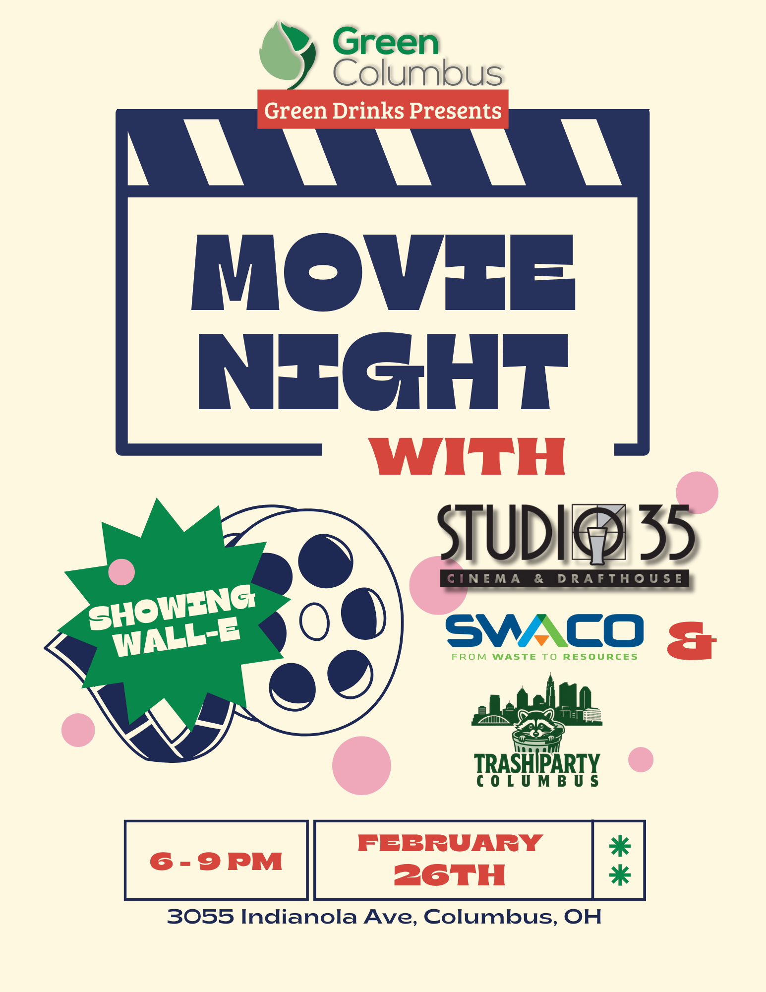 February Green Drinks | Movie Night and Discussion
