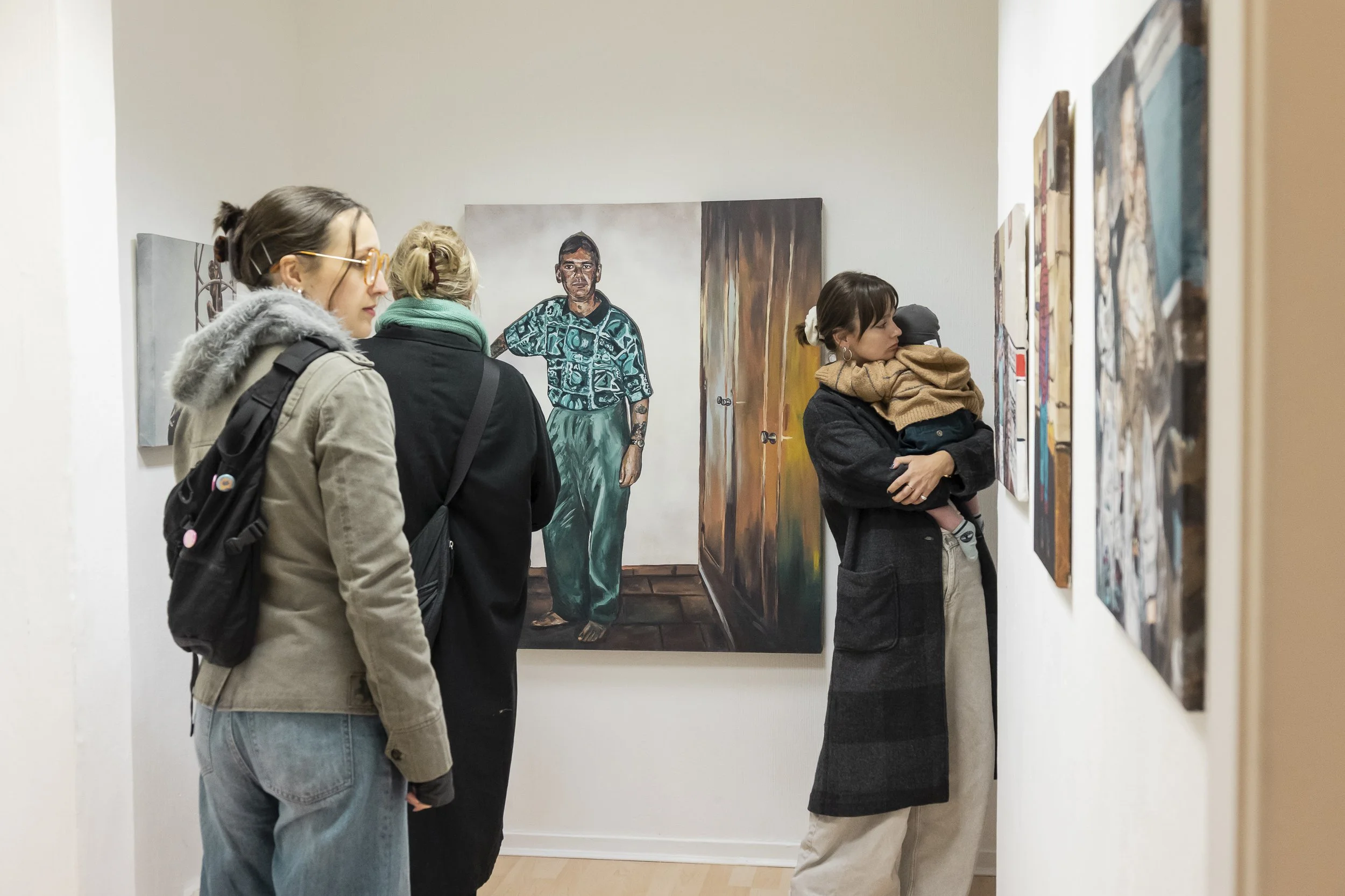 Showing my Common People series at SaltSpace Gallery in Glasgow