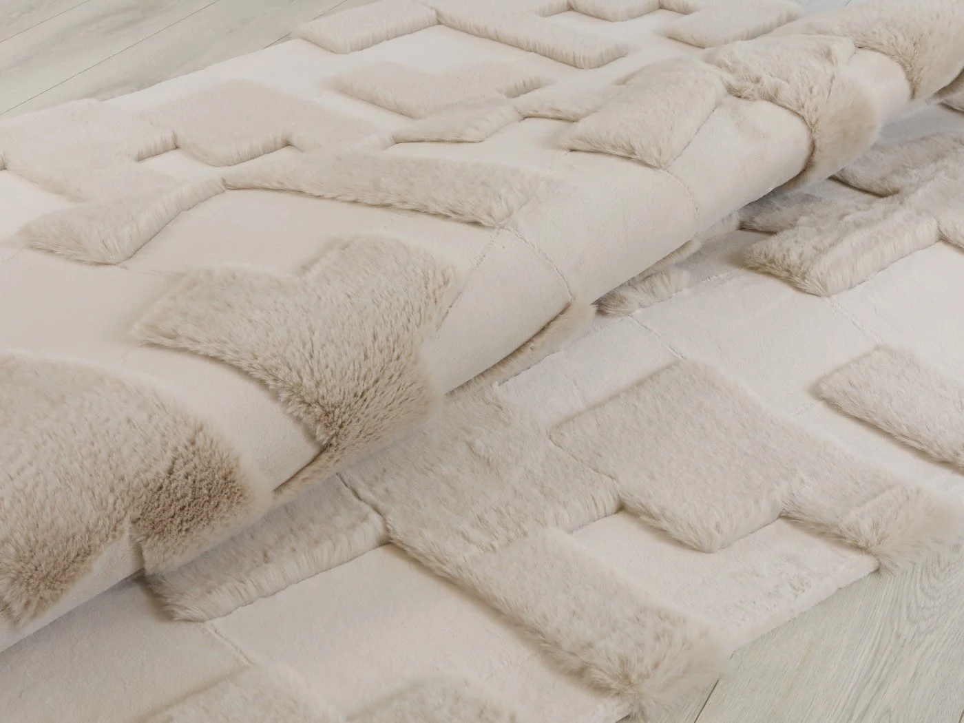 Faux Fur Tetromino