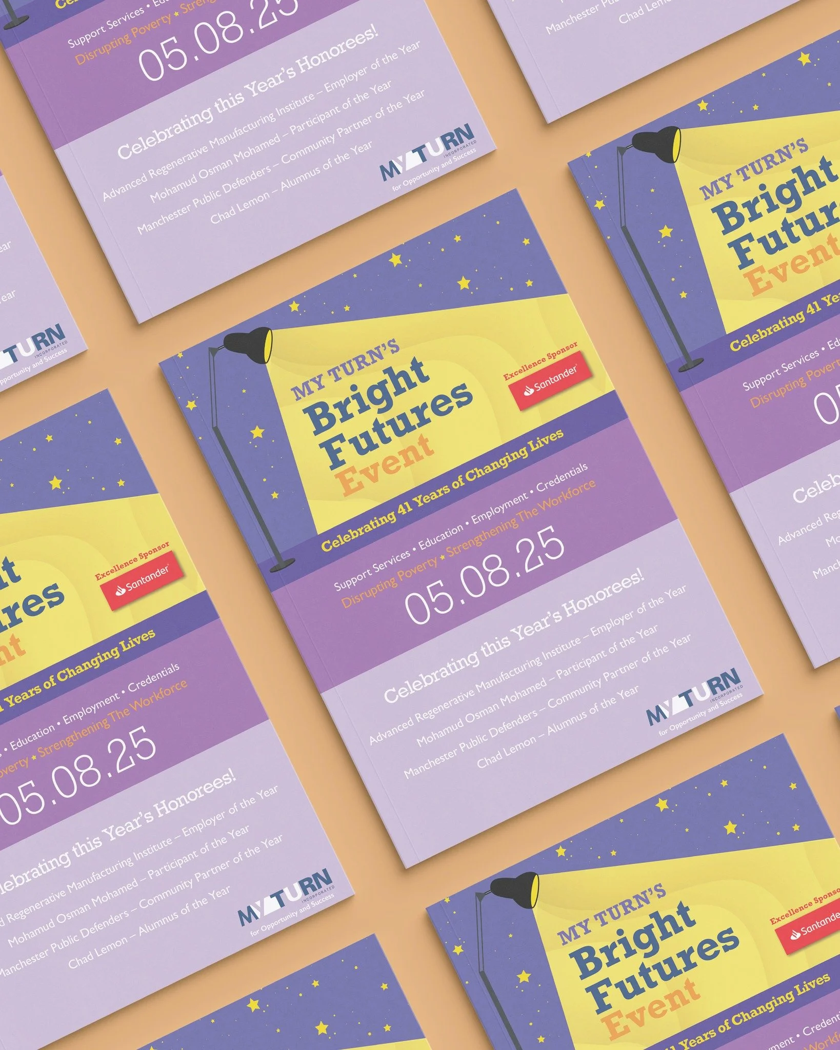 MyTurn&rsquo;s Bright Futures event is happening today! 🎉 We are honored to have created the design for this annual celebration recognizing the incredible achievements of MyTurn&rsquo;s participants and partners. I wish everyone a fantastic evening 