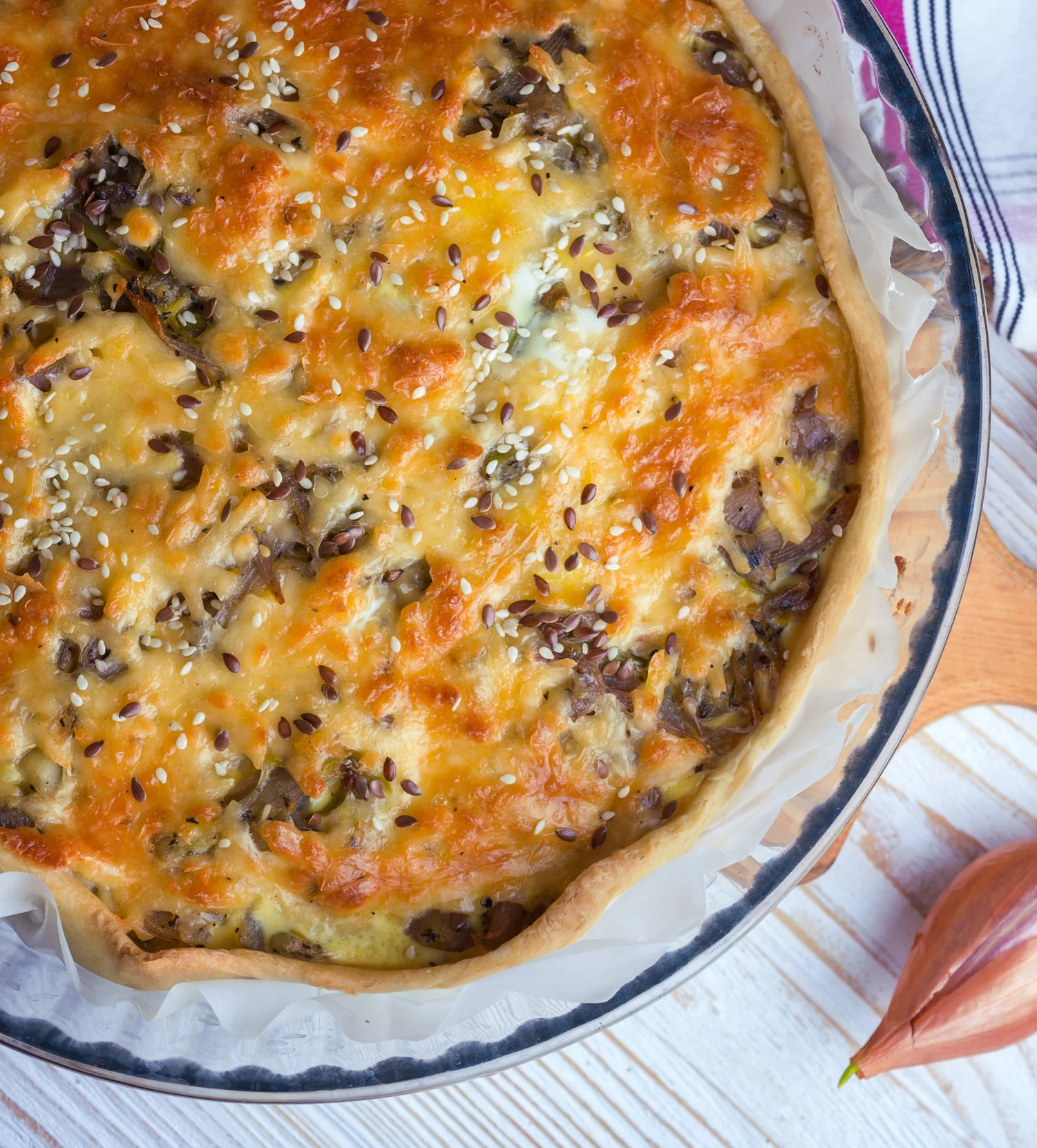 French Onion Zoodle Bake