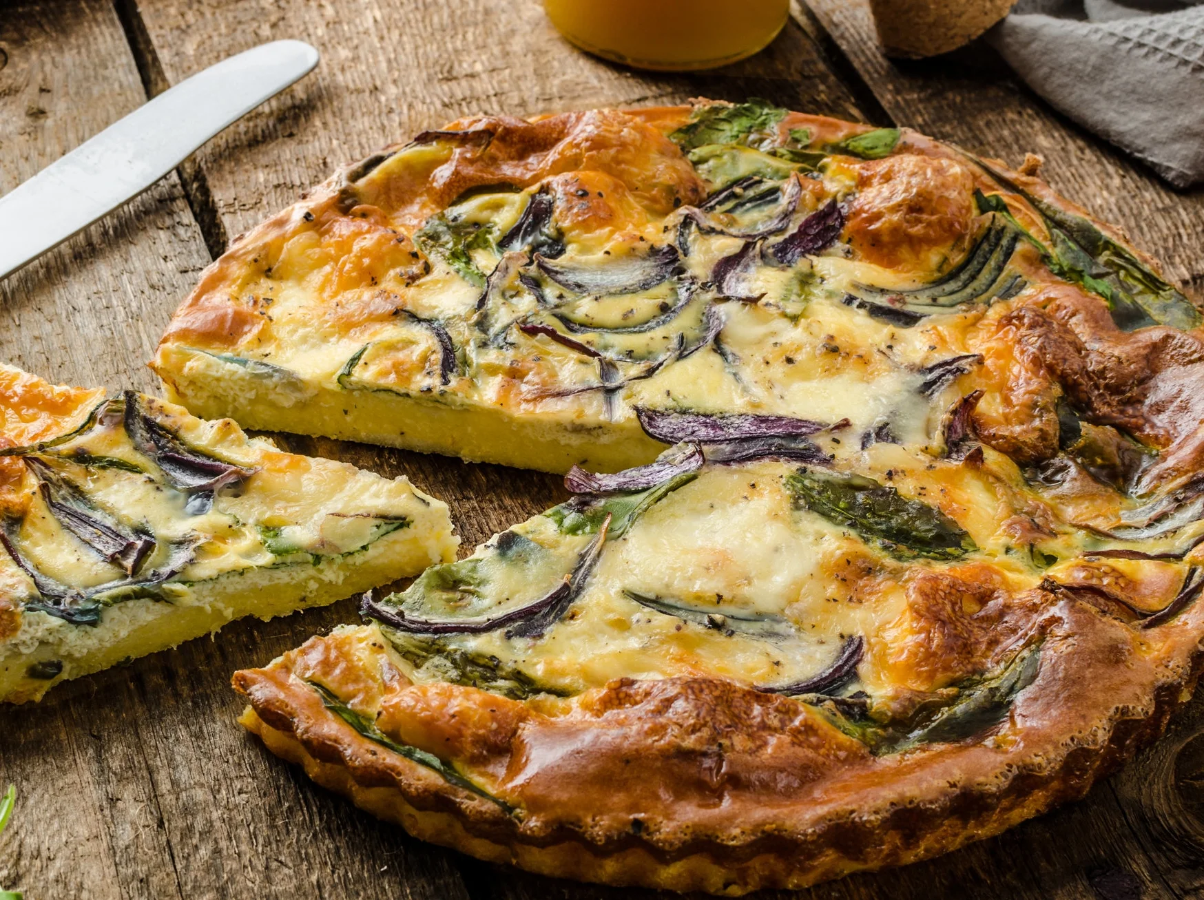 Quiche Lorraine w/ Hashbrown Crust