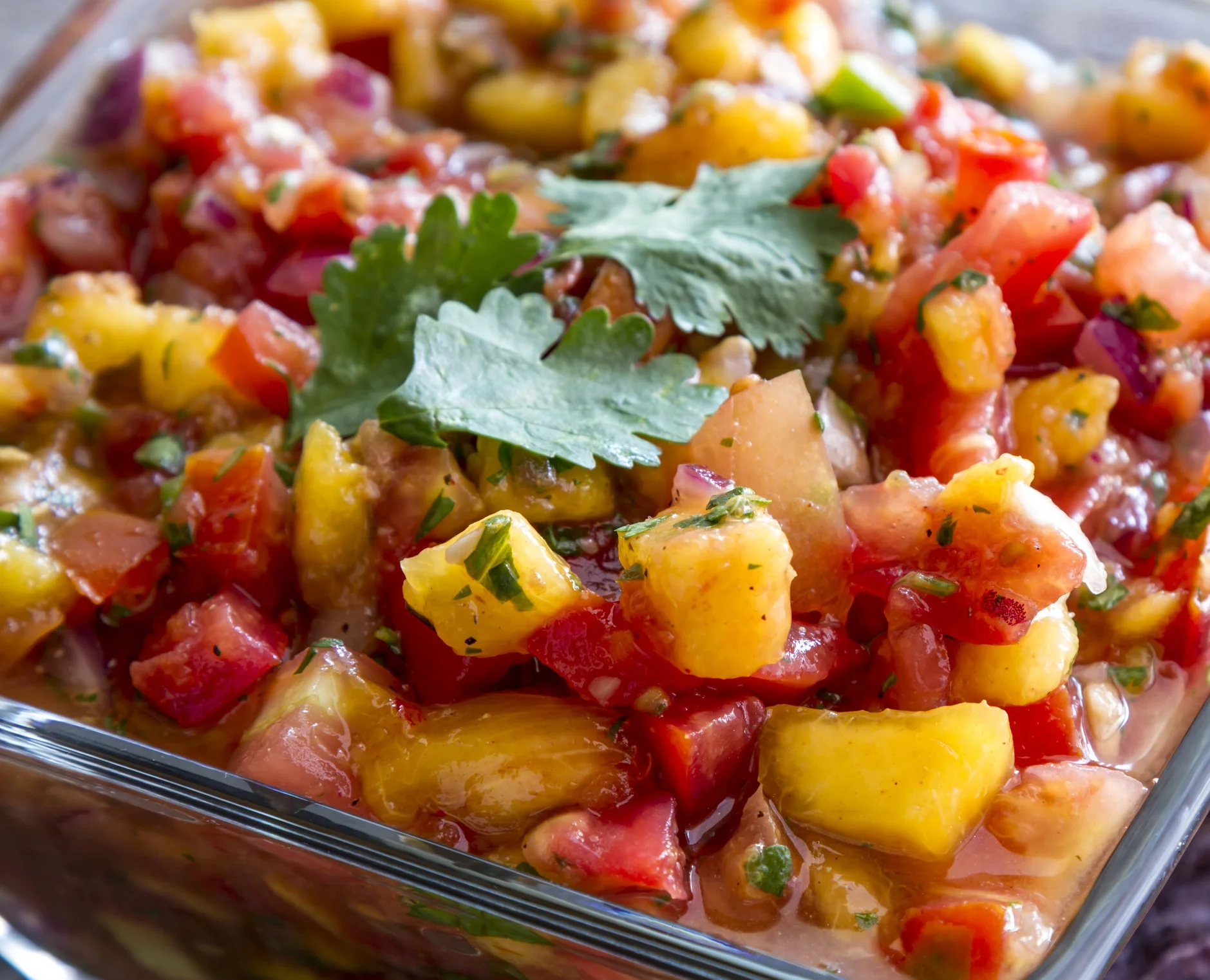 Spiced Chicken w/ Grilled Peach Salsa