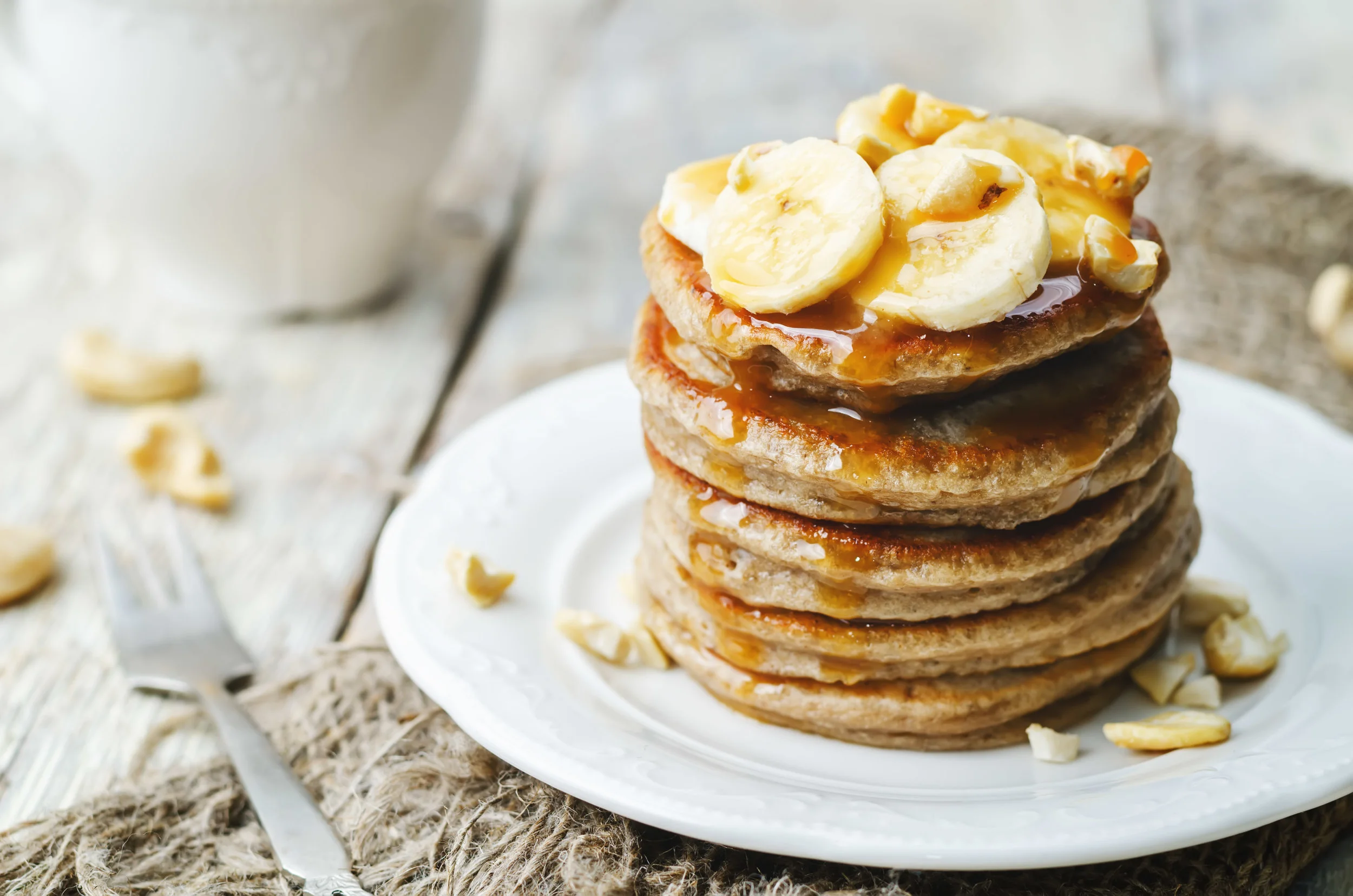 Whole Wheat Banana Pancakes