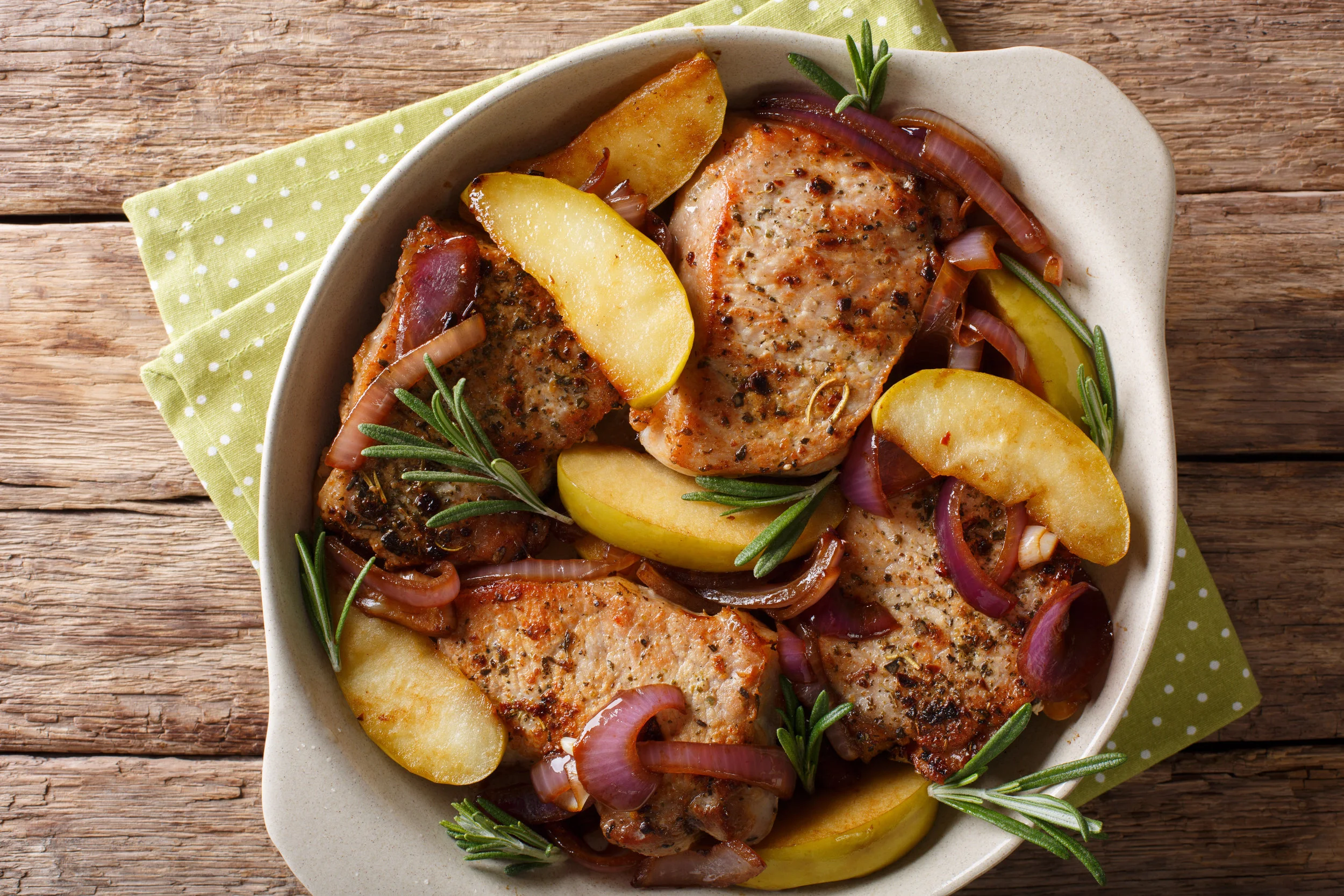 Roast Pork w/ Apples &amp; Onions