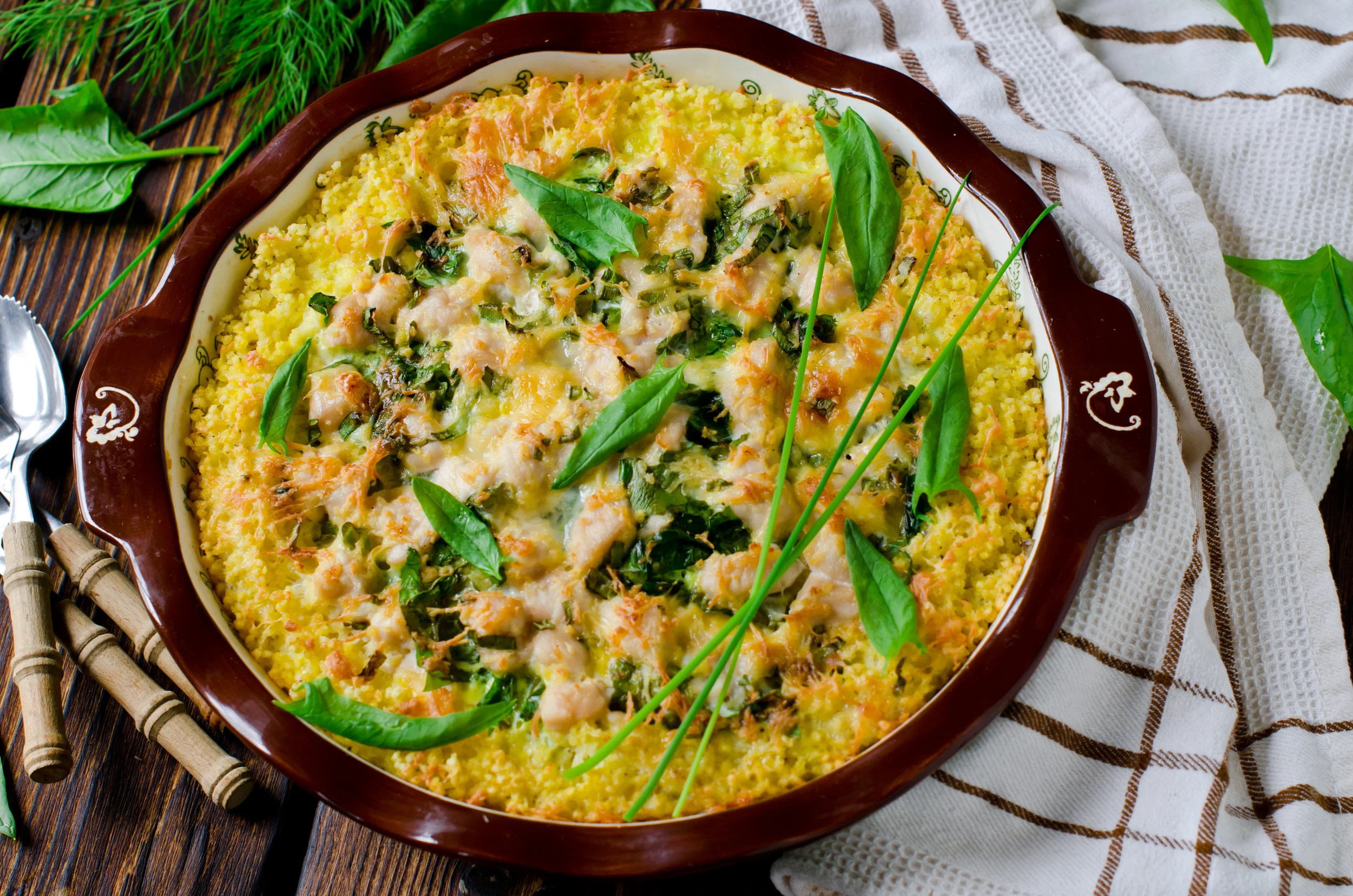 Chicken &amp; Swiss Chard Bake