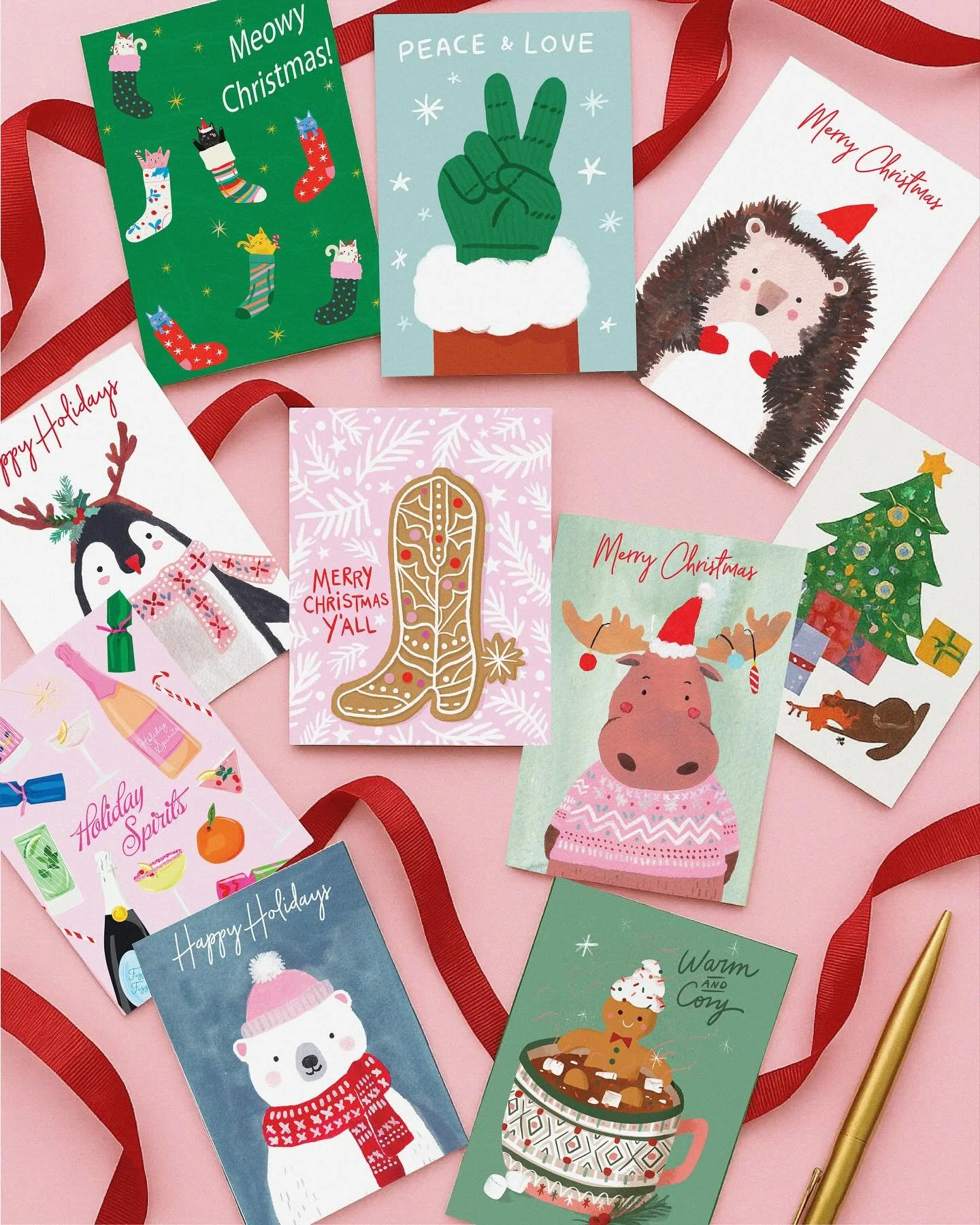 Sending joy in every card ✨
Our new 40 - piece holiday card set is live at Indigo! Which card design would YOU pick to send first ? 

Comment below!

Designed by us, exclusively for @indigo 

#hobbrydesignstudio #cards #holidaycards #handpainted #pro
