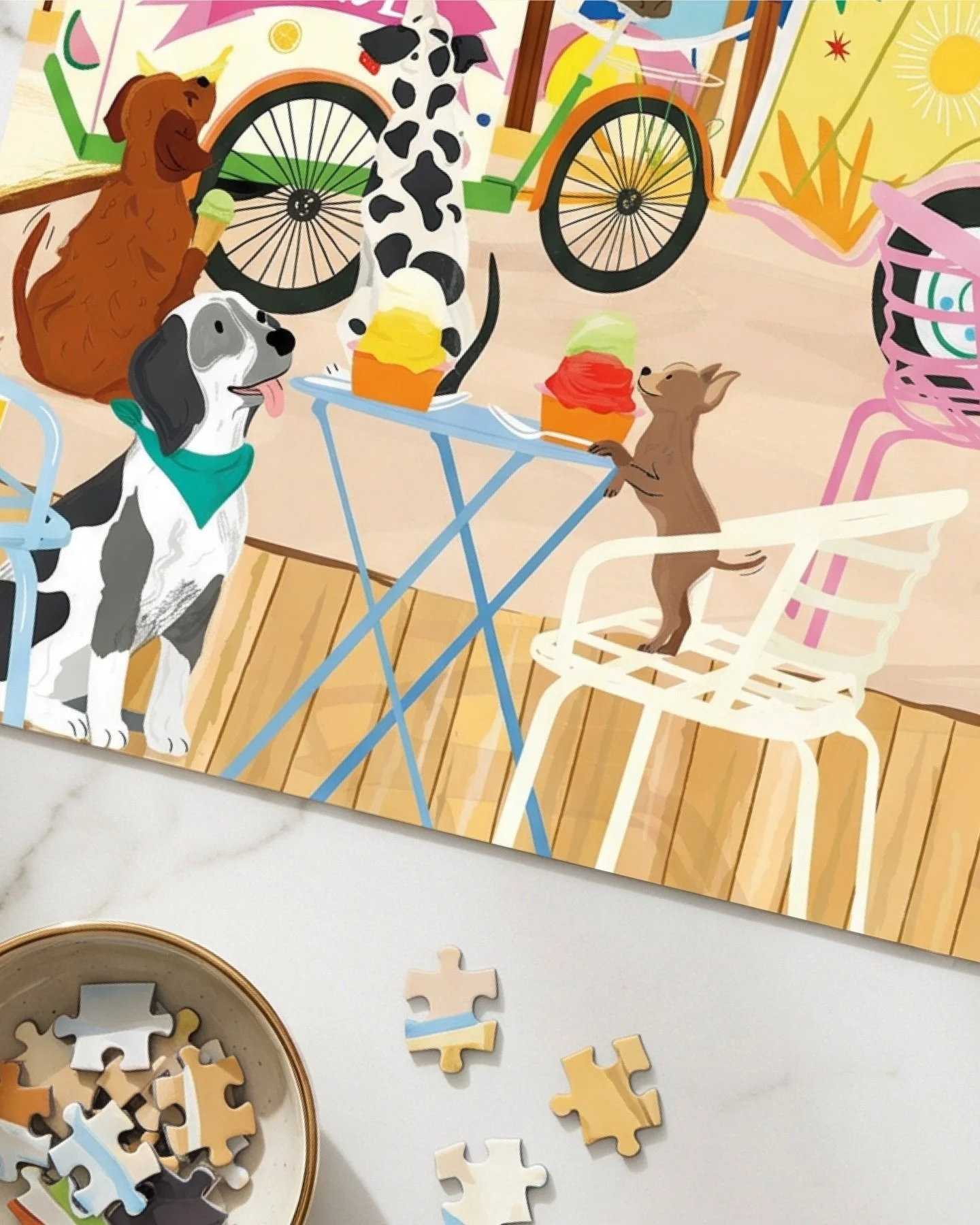 A little street food&hellip; a little pawsome vibes 🧩

Did you know all of our puzzles come with a bonus reference sheet to help along the way? 
Who else loves having it nearby while puzzling?

Illustration by the lovely @racheljoanis 

#puzzles #il