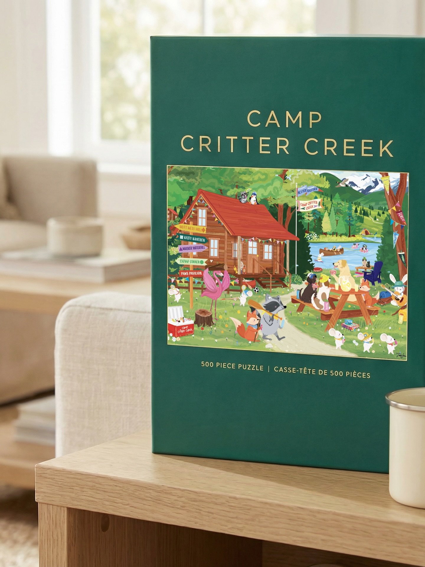 The critters are packing their bags. 
Something familiar is heading back to shelves soon - keep your eyes open. 🦊🐾

Illustrated by @racheljoanis

#puzzles #torontodesign #homedecor #colorful #homesense