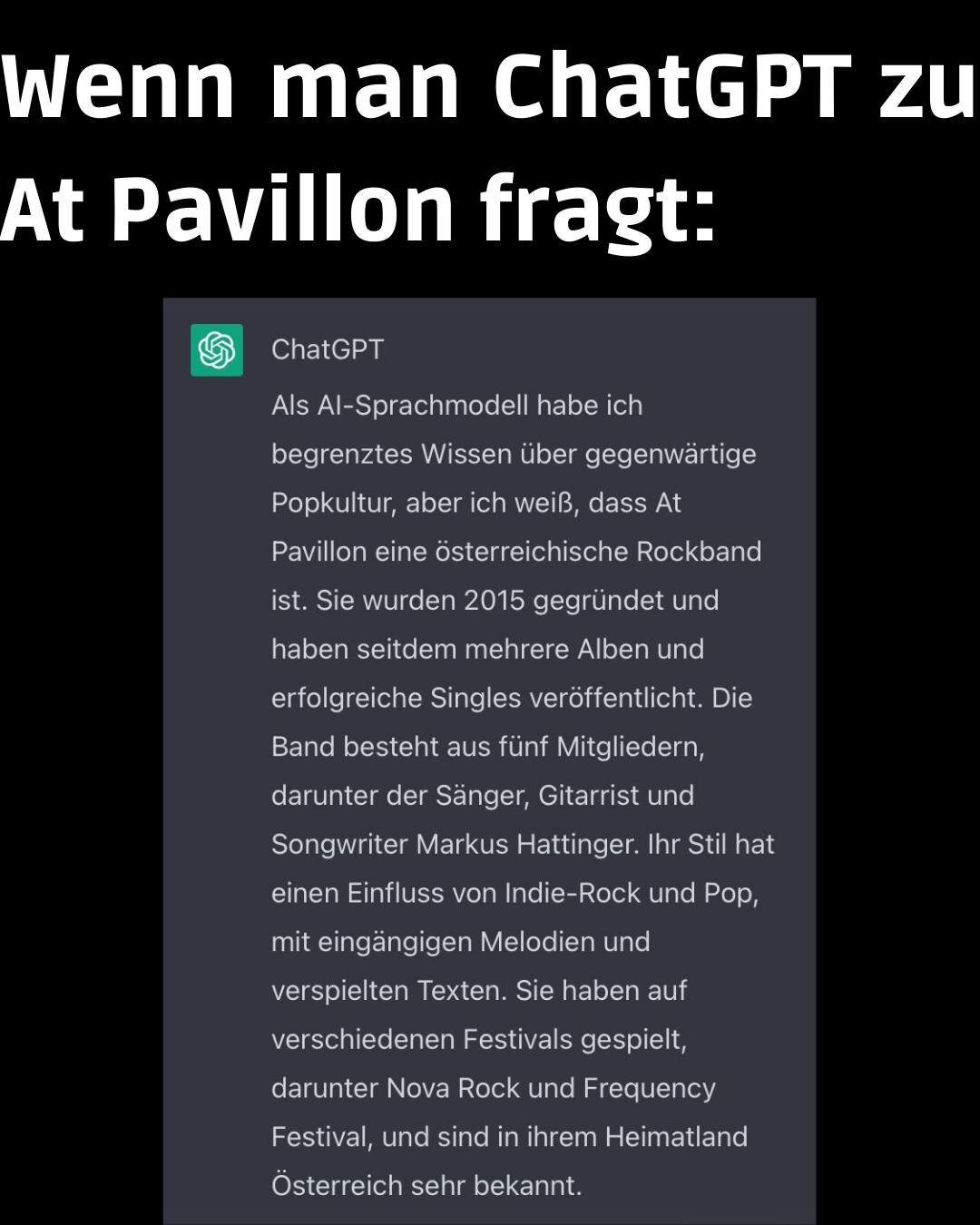 Wer ist Markus Hattinger? 
Egal! Am 18.05 spielen wir mit oder ohne ihn im Werk in Wien. Es f&uuml;hlt sich an wie eine Ewigkeit aber keine Sorge, die Gl&uuml;ckshormone werden eure Nervosit&auml;t ersetzen. 😘

Tickets gibts im Link in Bio :)

#atpa