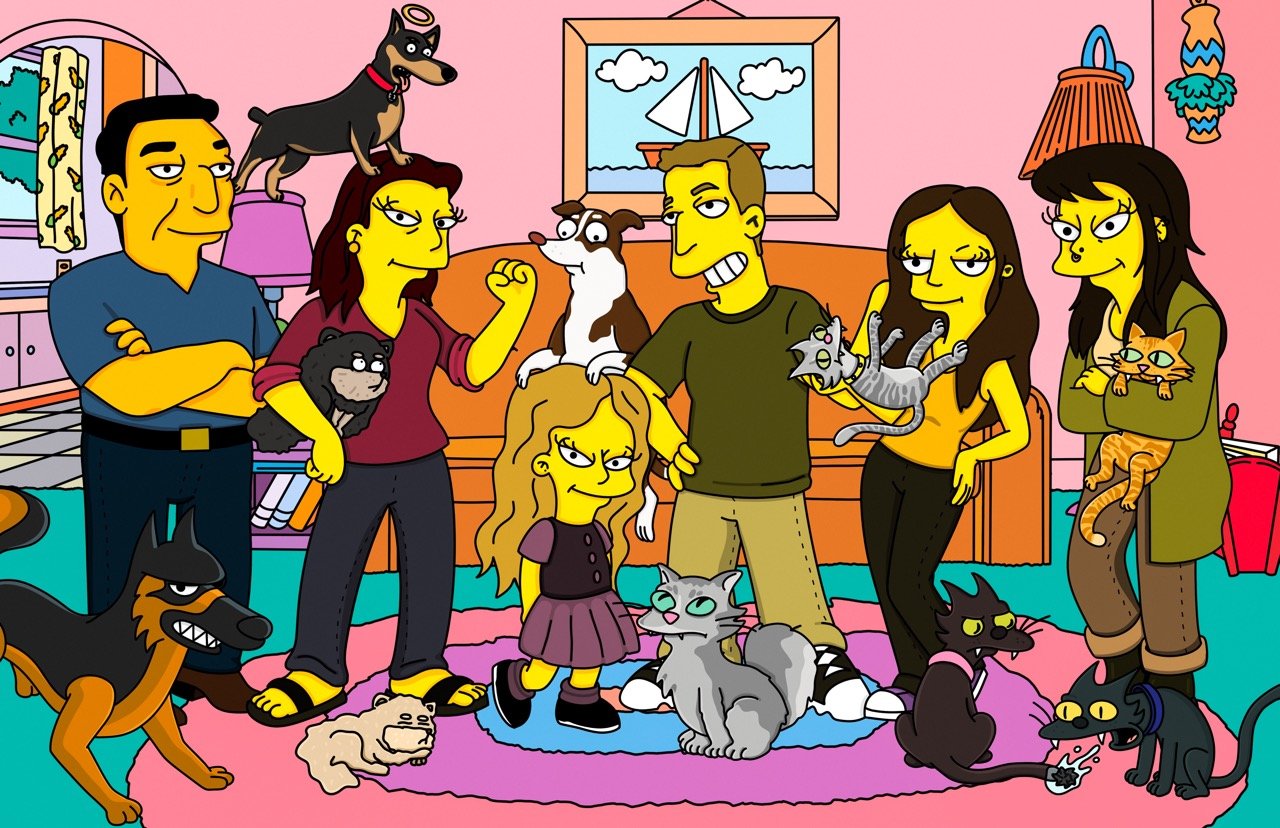 Commission for my Mother, Simpson-style.