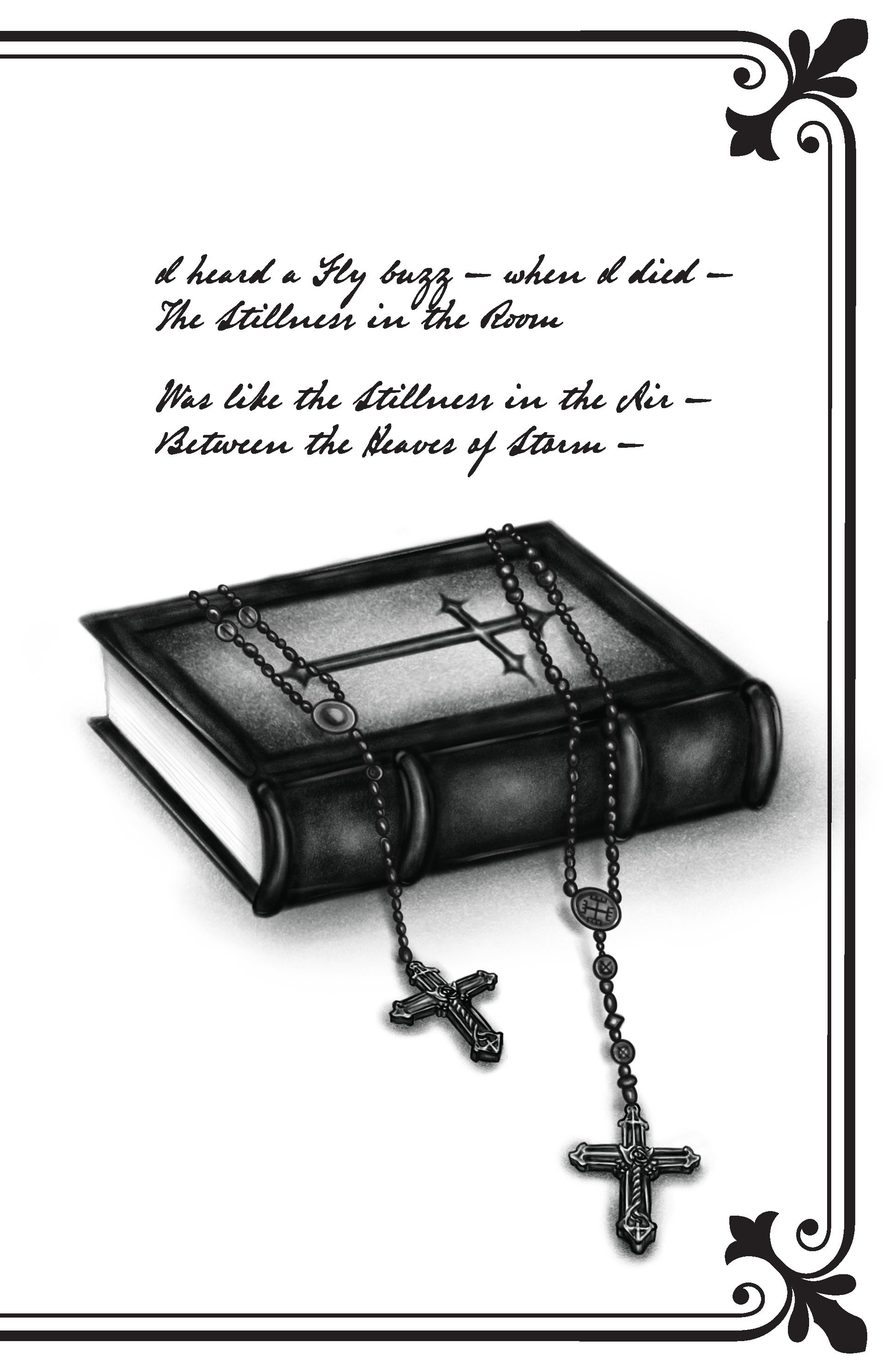 I heard a Fly- buzz when I died- by Emily Dickinson (1896). A short usually untitled poem by Dickinson that was illustrated by me (2022) using digital charcoal.