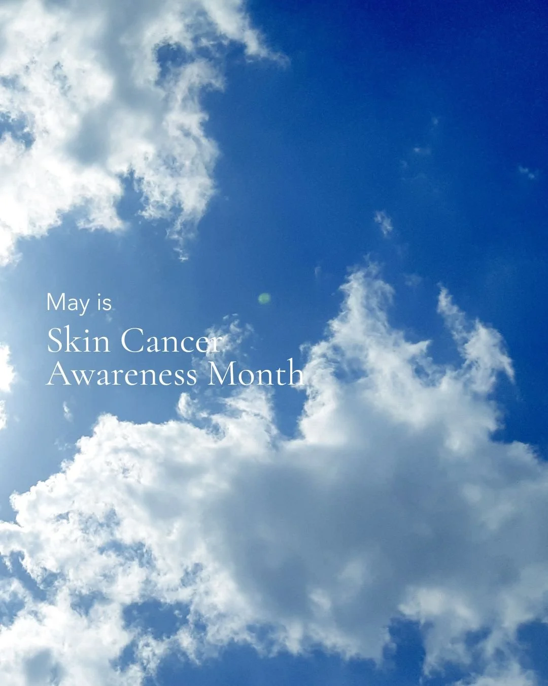 May is skin cancer awareness month. Sunscreen is one of the most important parts of your skincare routine. Our Clinical Skin Specialists can help you guide you to a product that is perfect for your lifestyle.